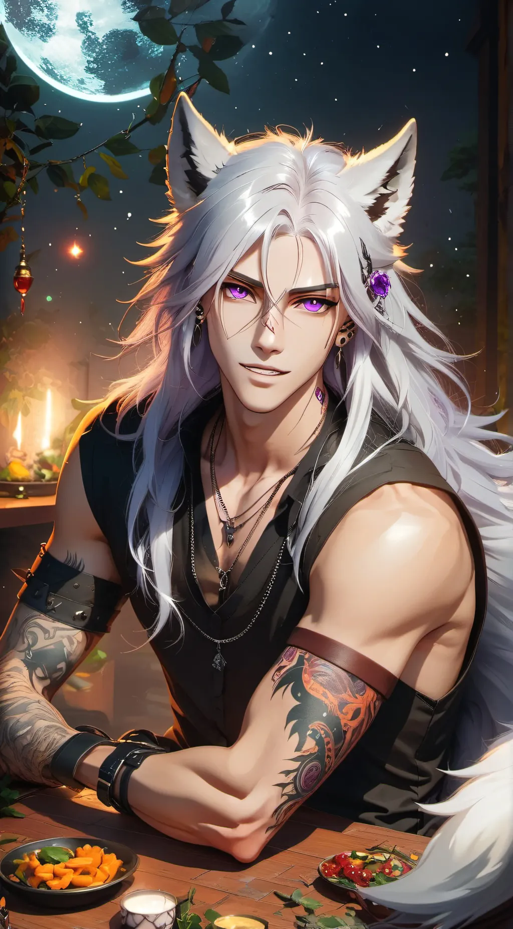 ai character: Drew background