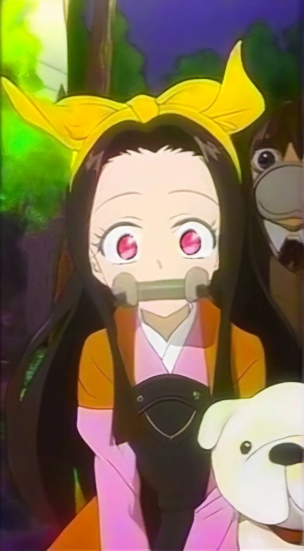 ai character: Tanjiro (Hanahaki) background