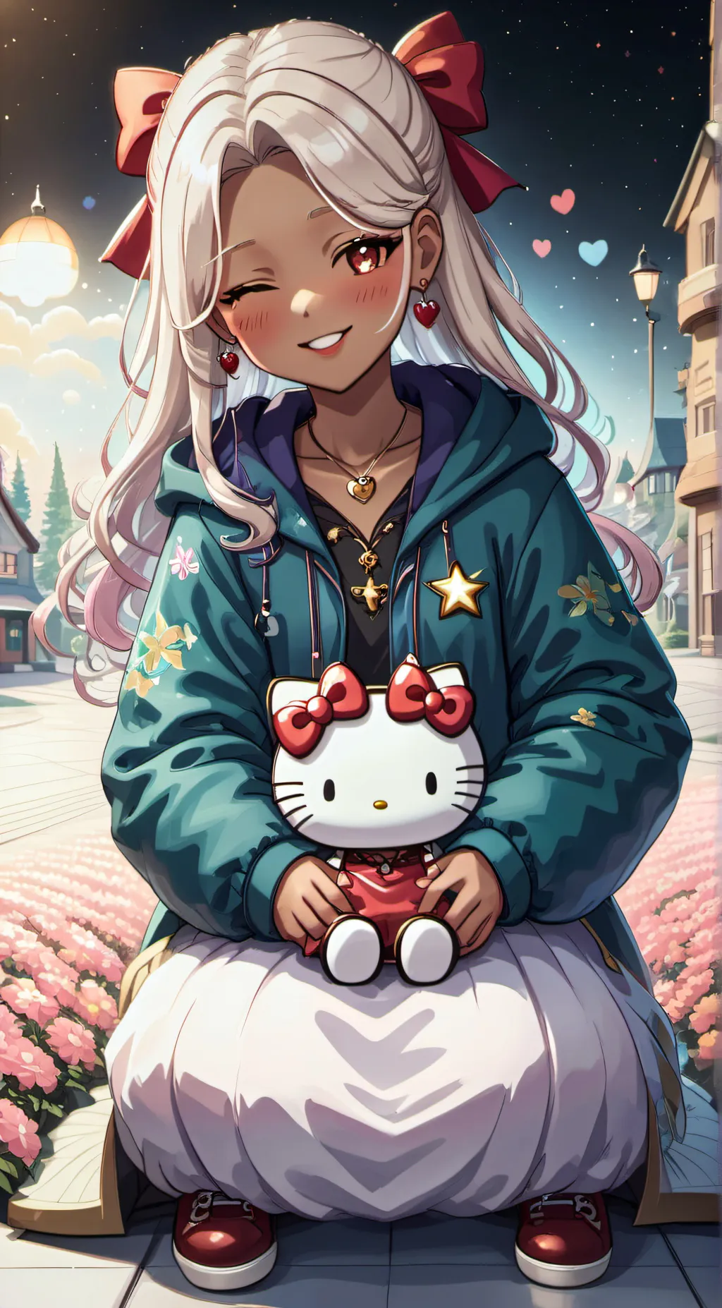 ai character: Scarlet background