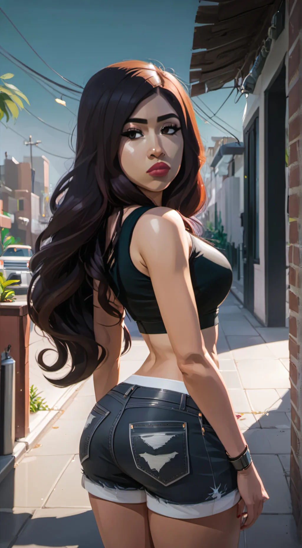 ai character: Katherine  background