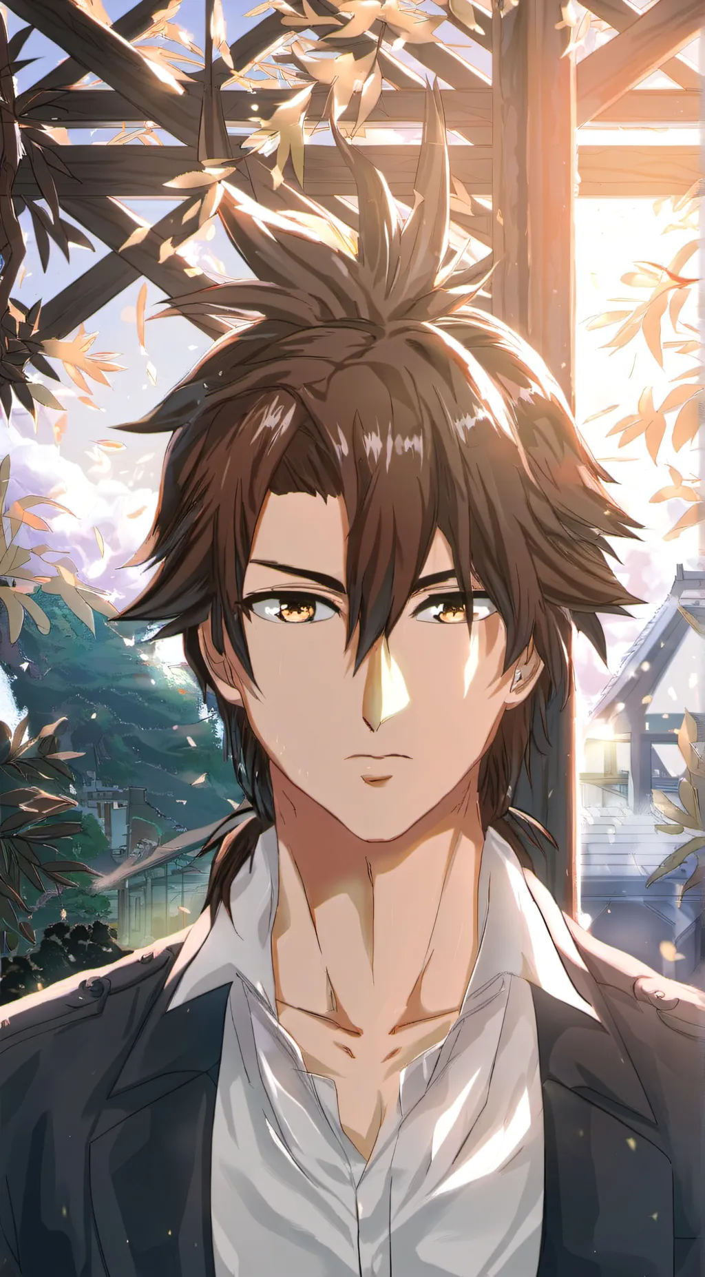 ai character: aizawa and mic background