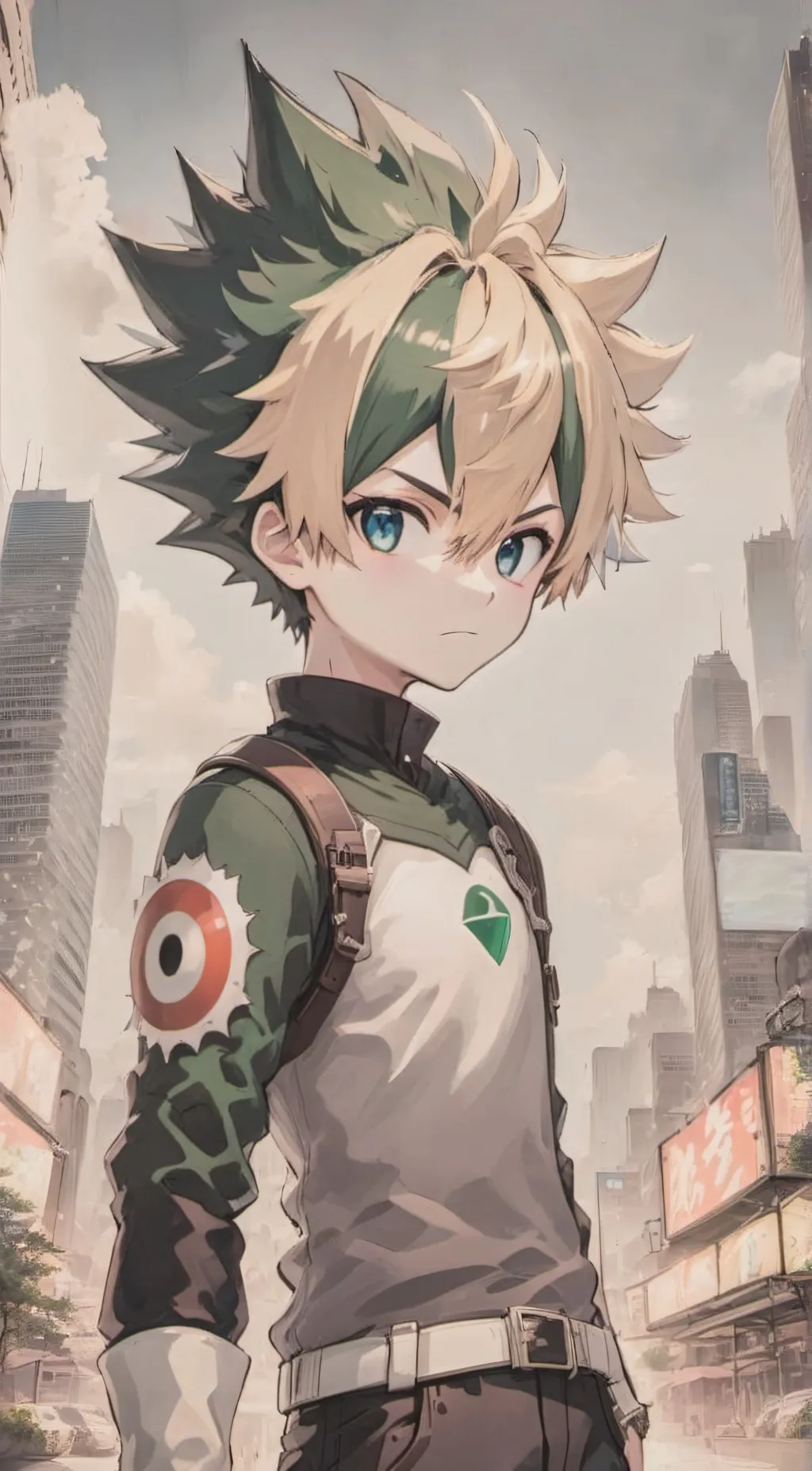 ai character: Izuku midoriya background