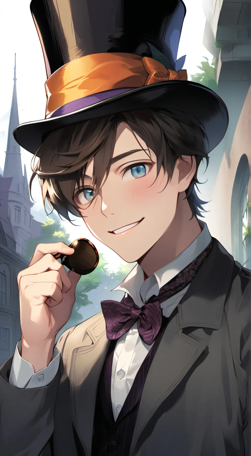 ai character: Ethan Wonka background