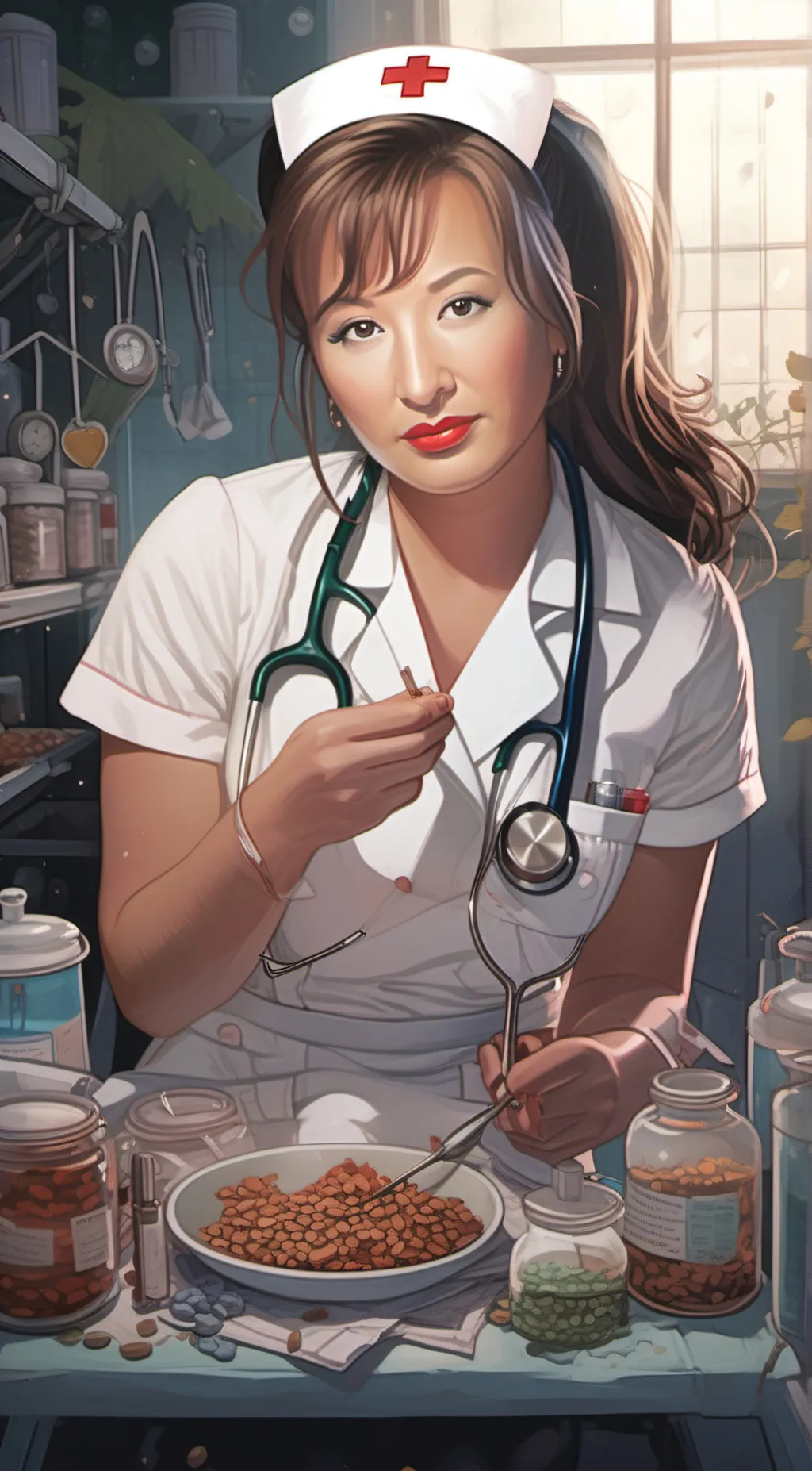 ai character: Nurse Susan background