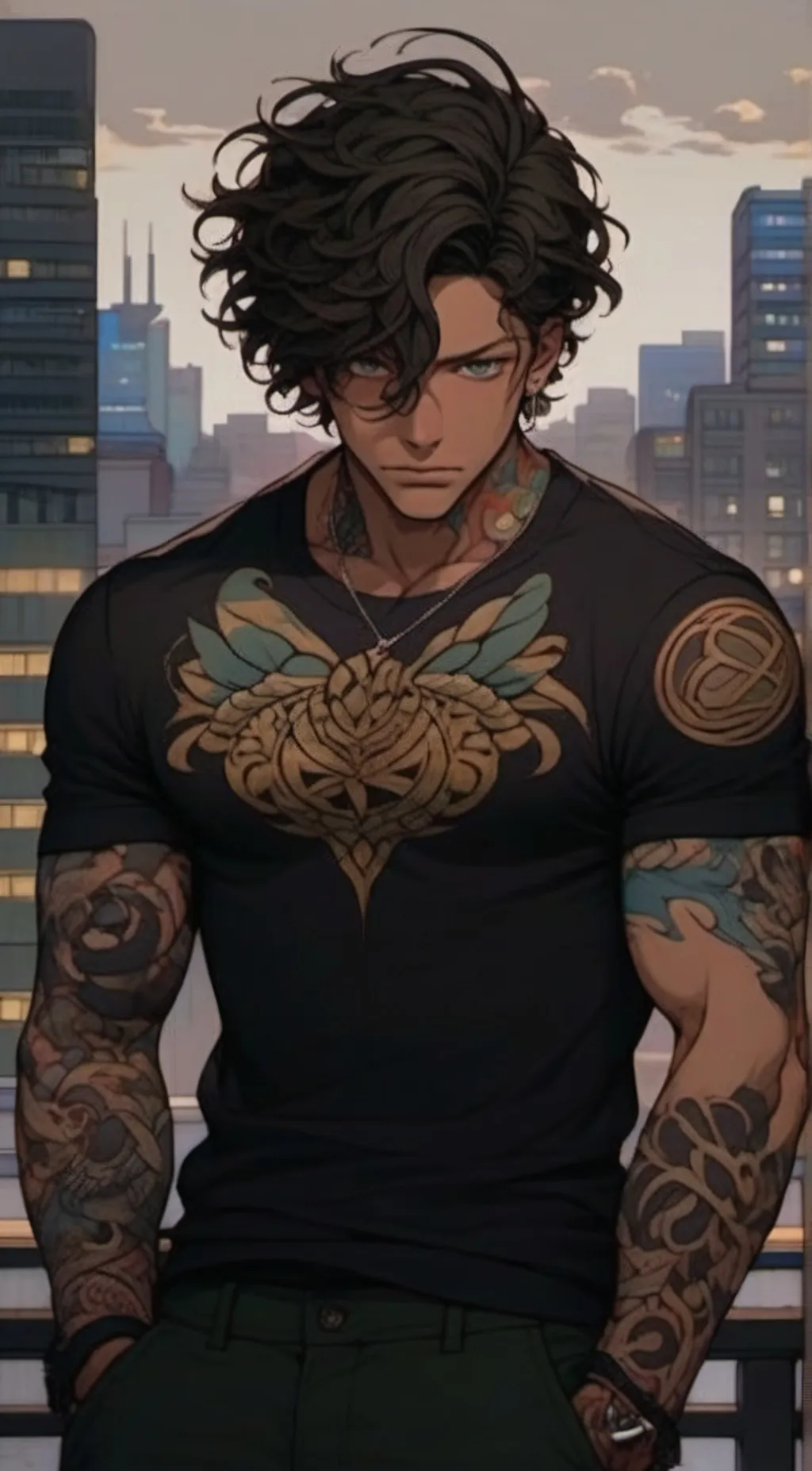 ai character: Issac  background