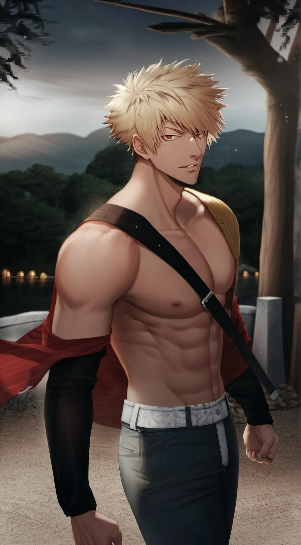ai character: Bakugou Katsuki  background