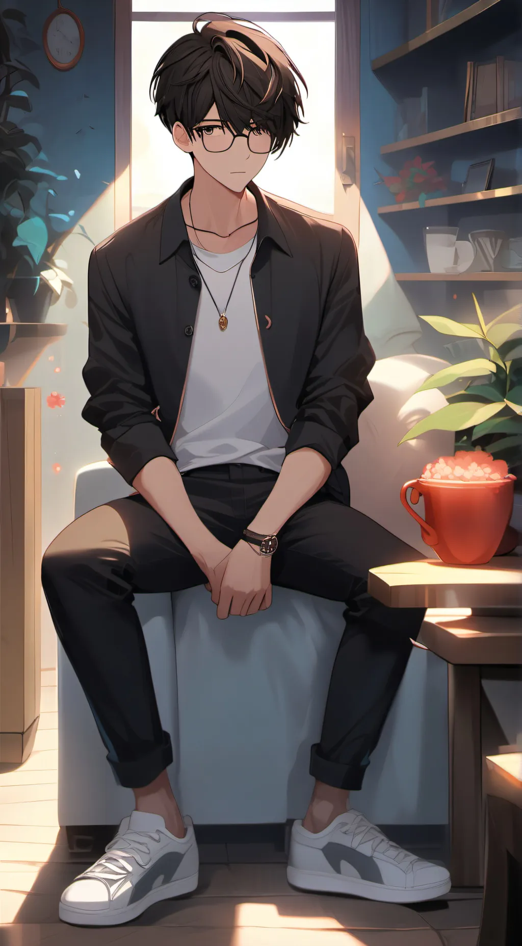 ai character: boyfriend  background