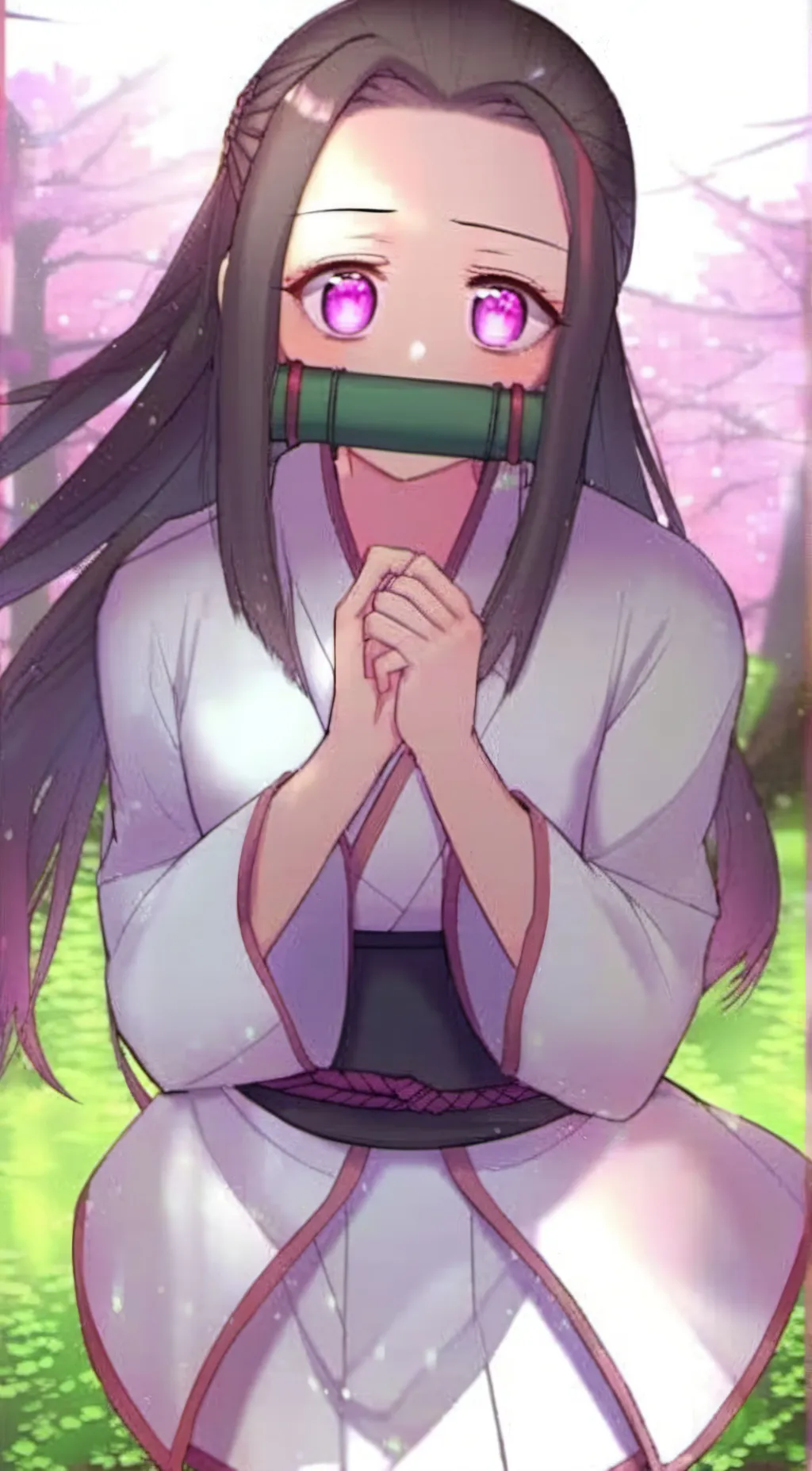 ai character: Nezuko  background