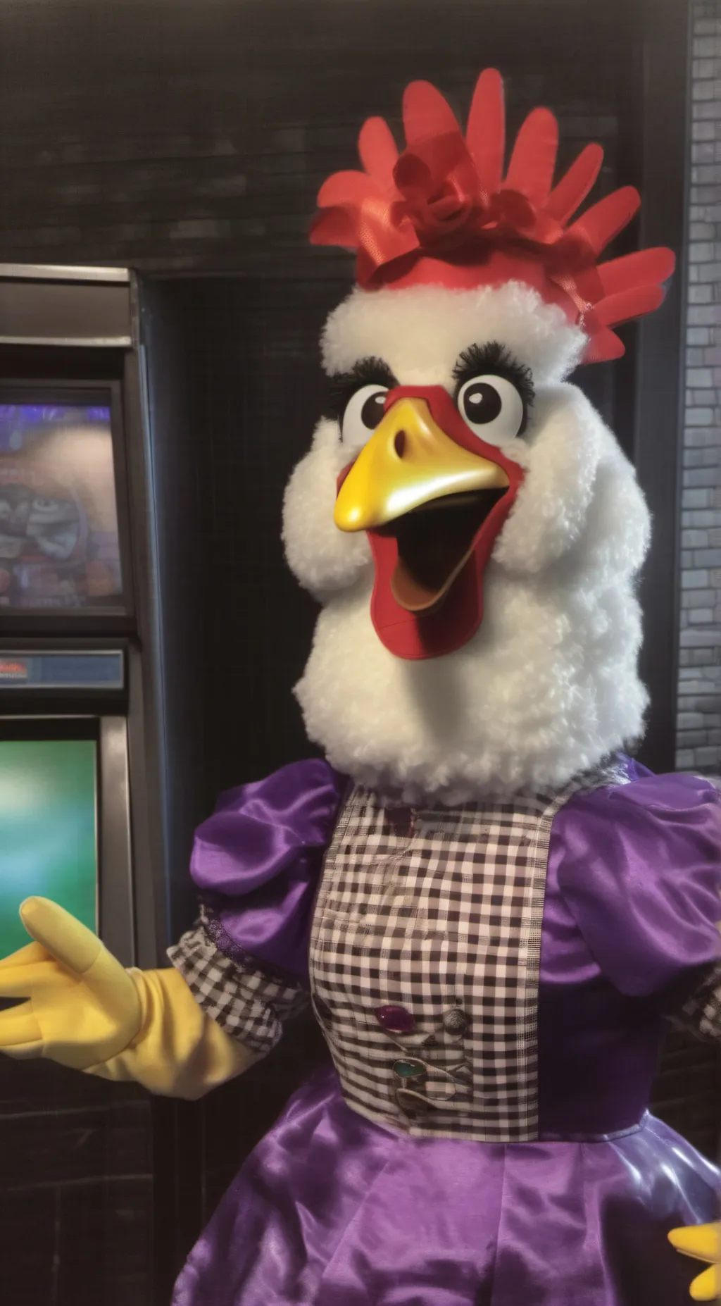 ai character: Hellen henny  background