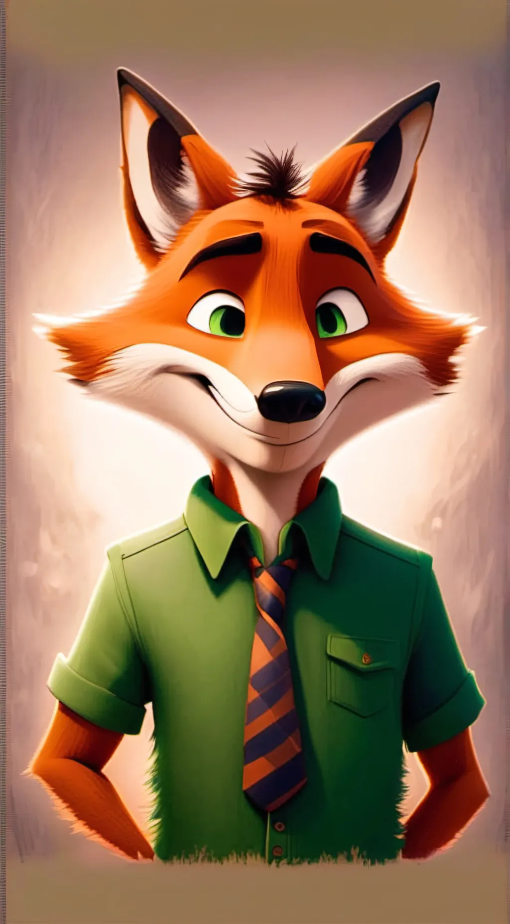 ai character: nick wilde background