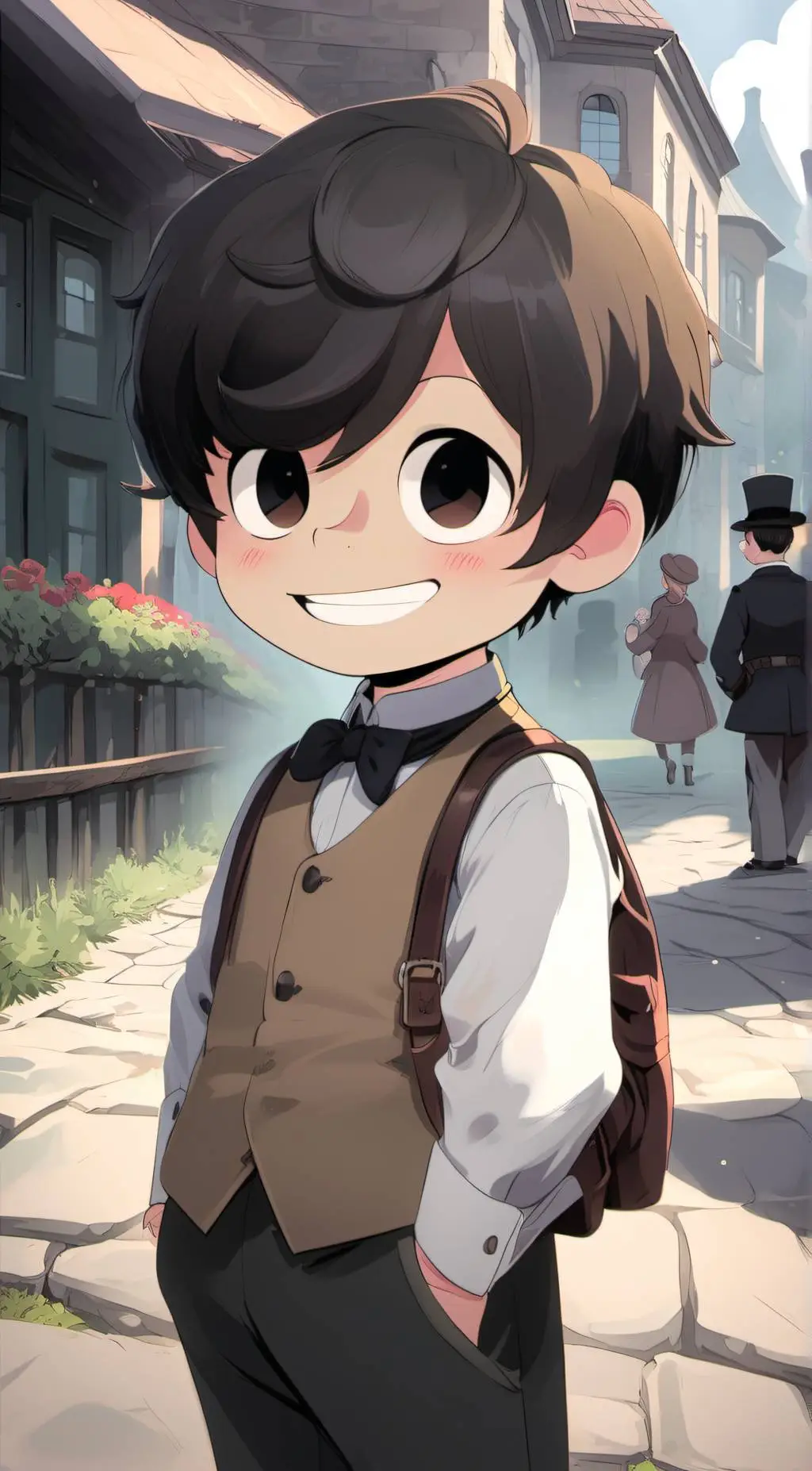 ai character: cartoon child background