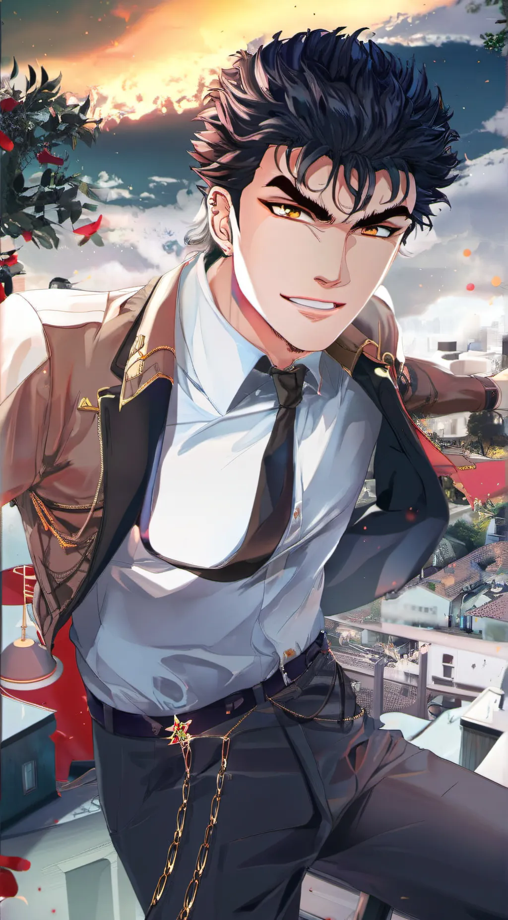 ai character: Leo background