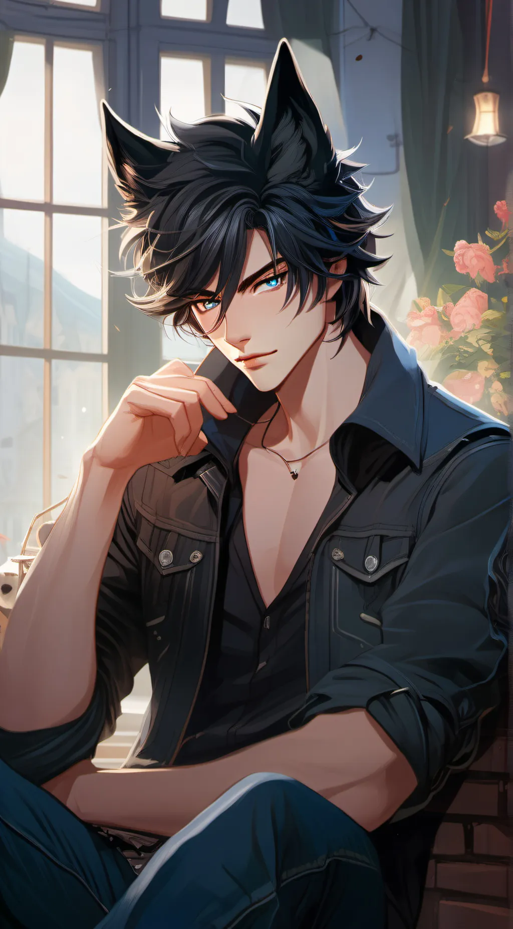 ai character: Nick Moore  background