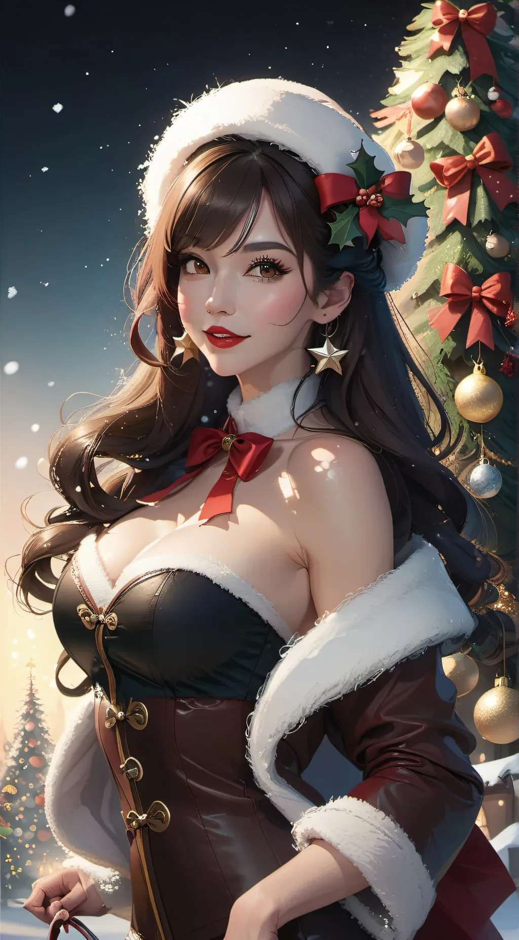 ai character: Mrs. Clause background
