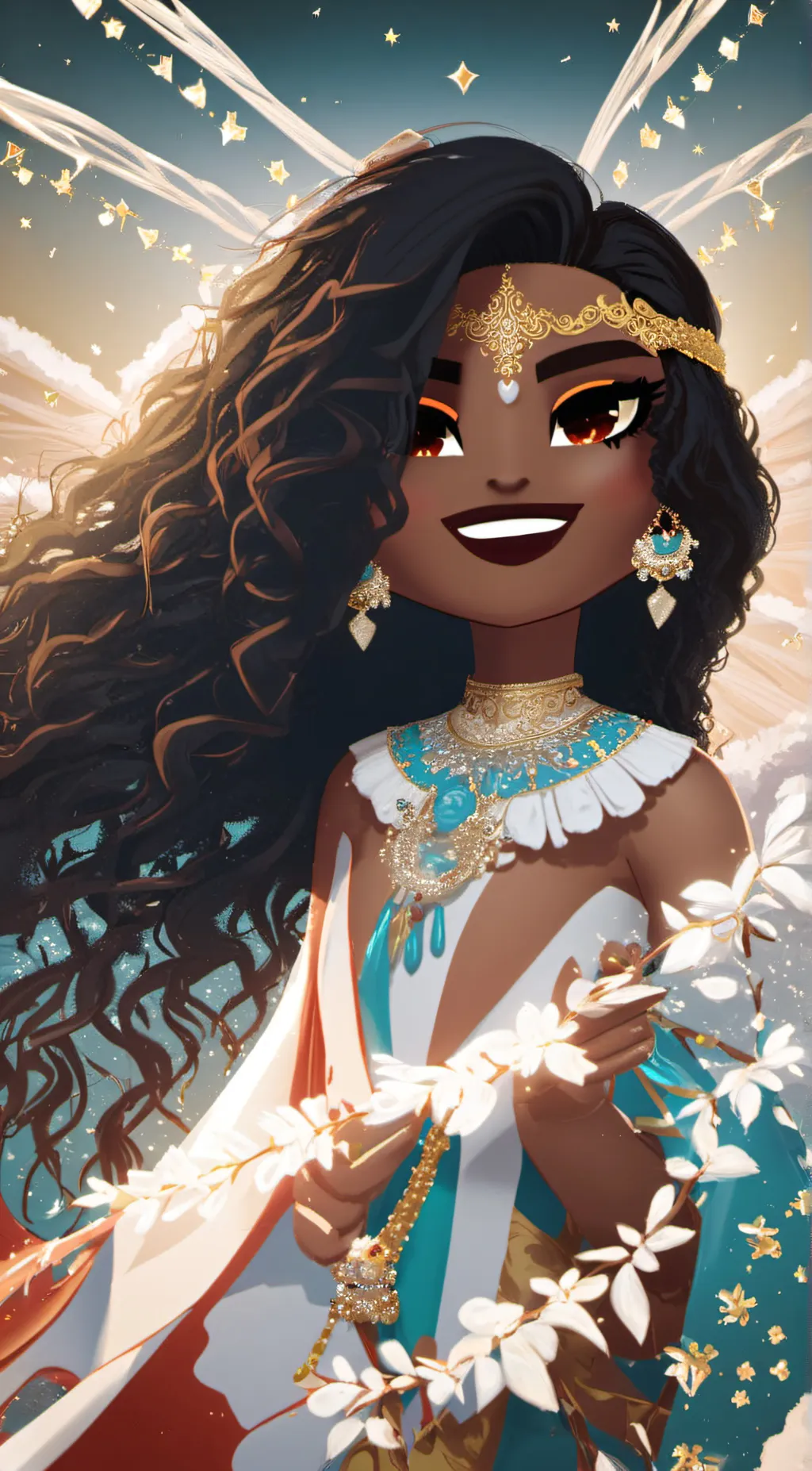 ai character: Miss Valentine background