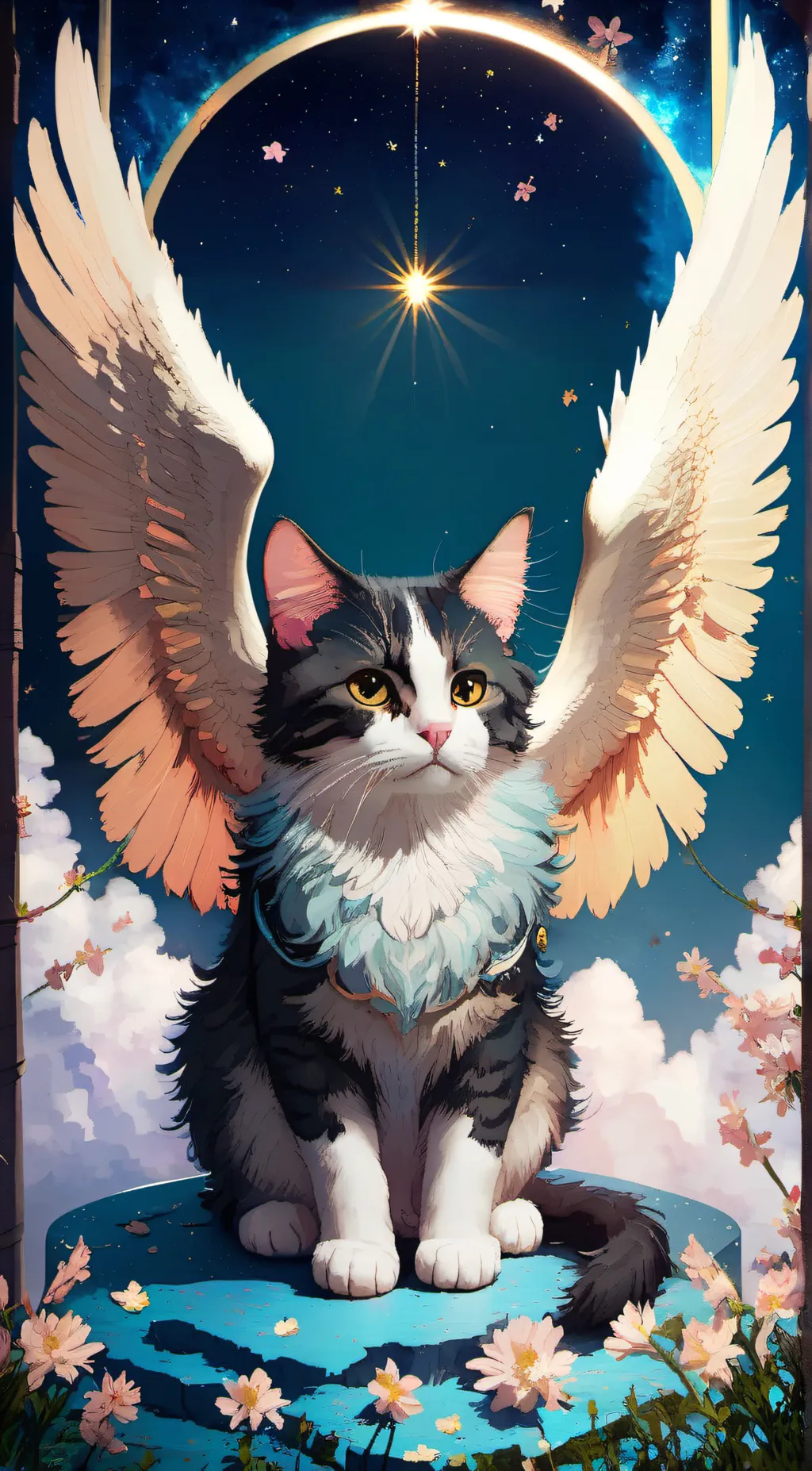 ai character: Sir cat background