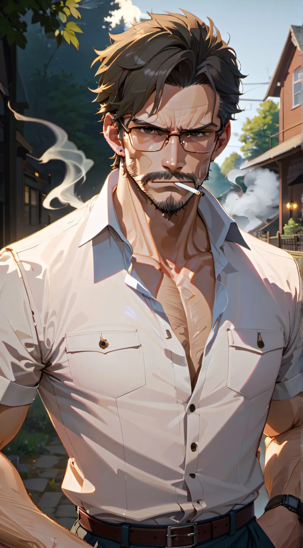 ai character: Mark background