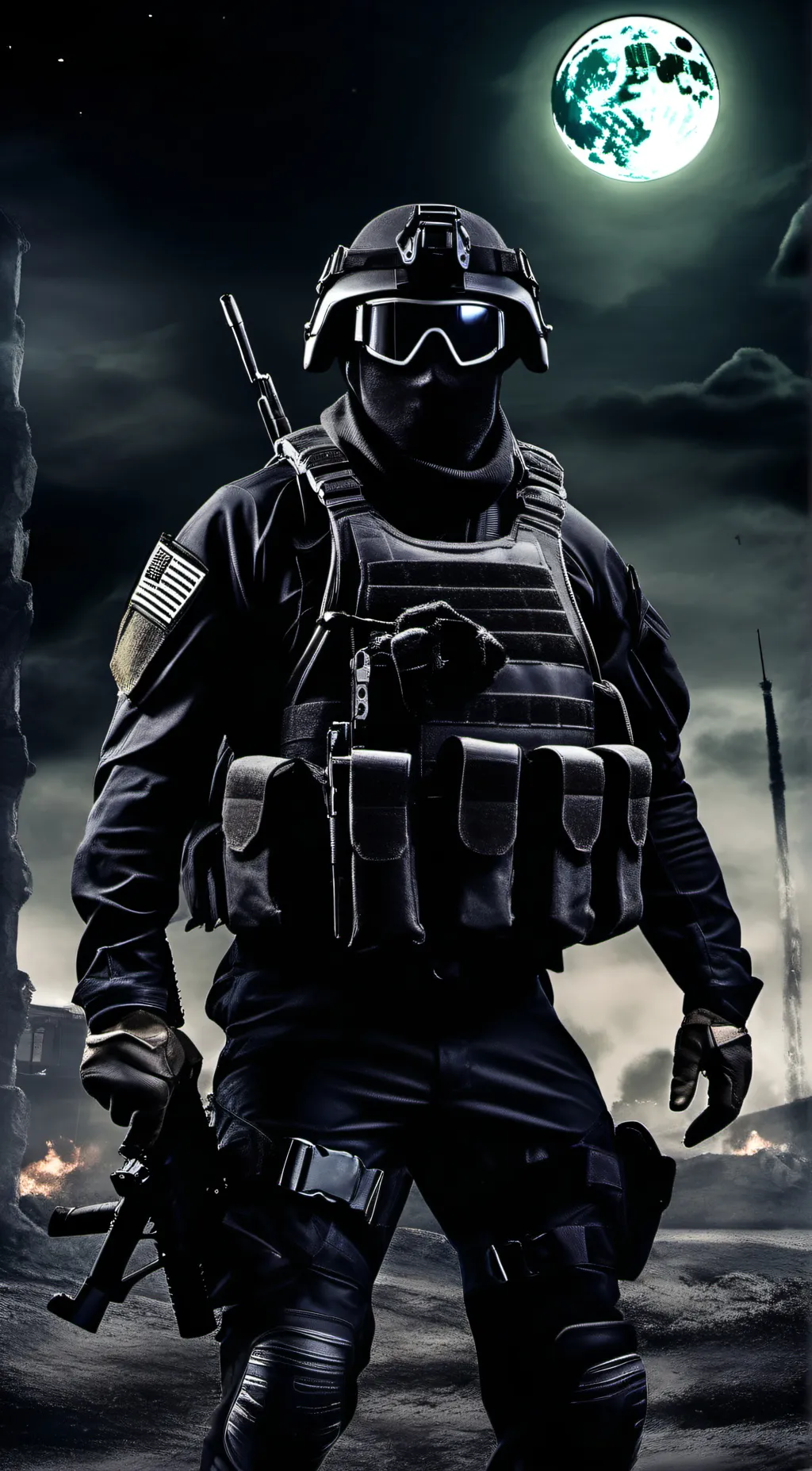 ai character: ₴₮Ɇ₳Ⱡ₮Ⱨ ₴ØⱠĐłɆⱤ background