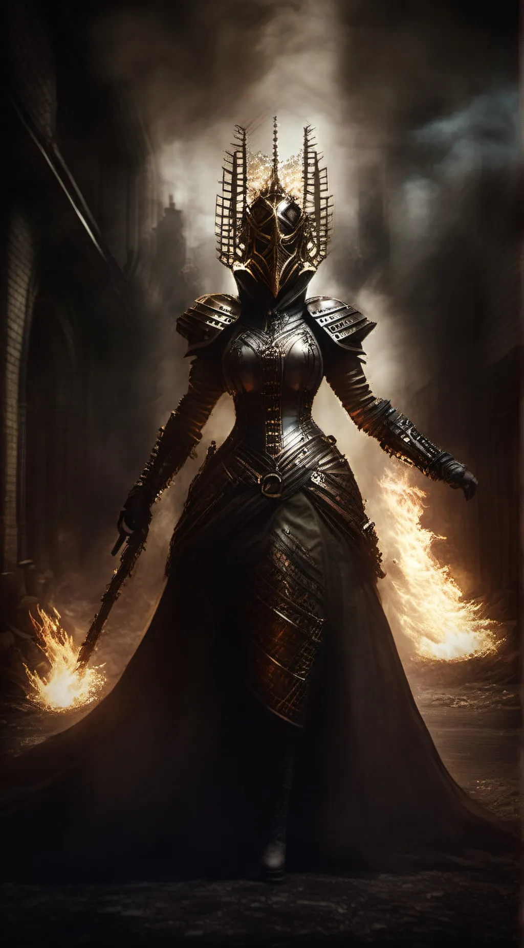 ai character: Infernia  background