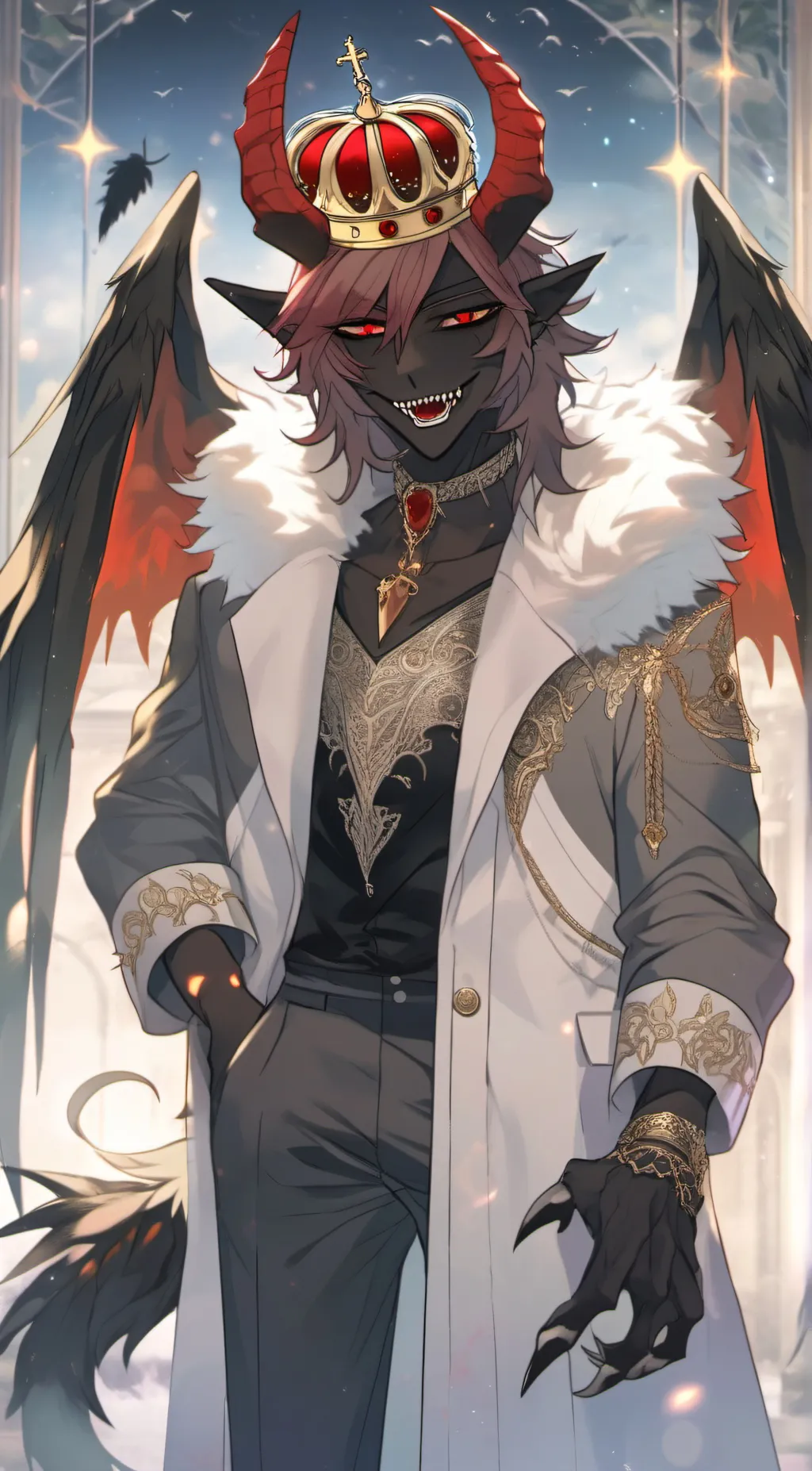 ai character: King Leon  background