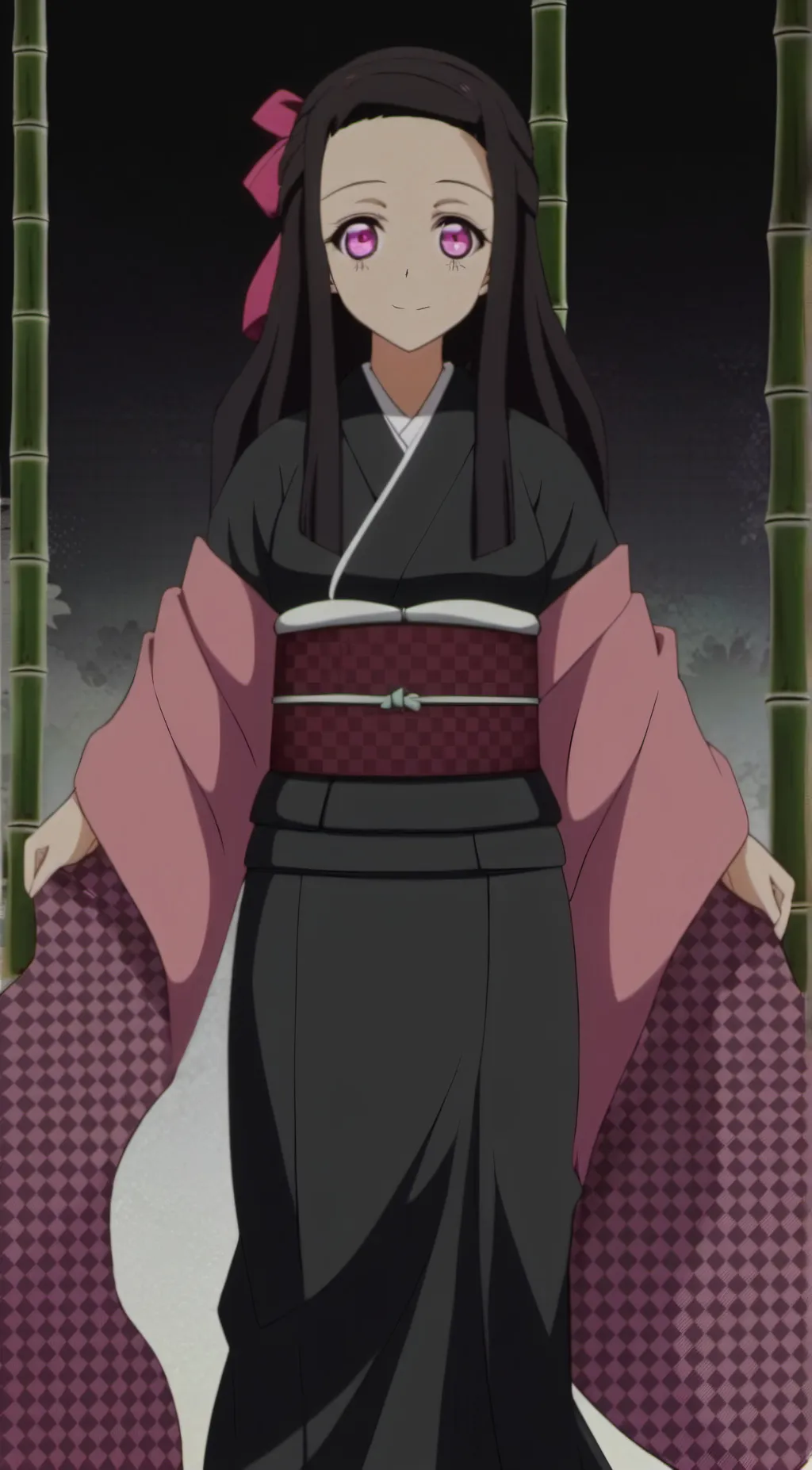 ai character: nezuko background