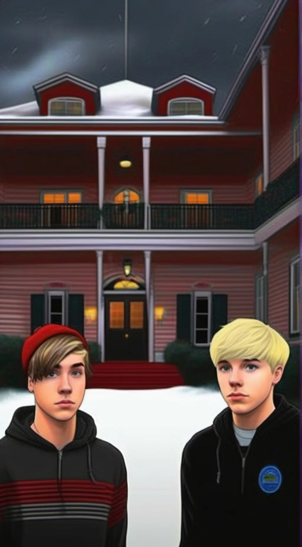 ai character: Sam & colby background