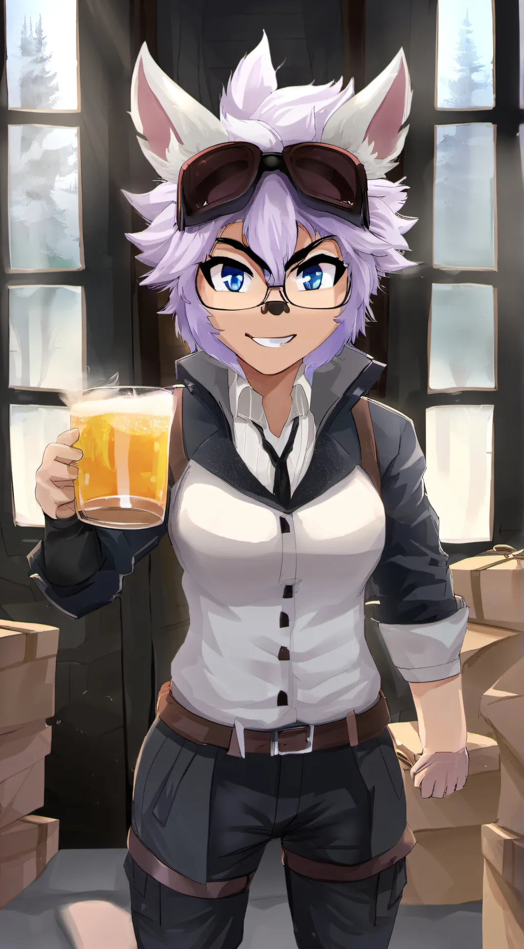 ai character: furry background