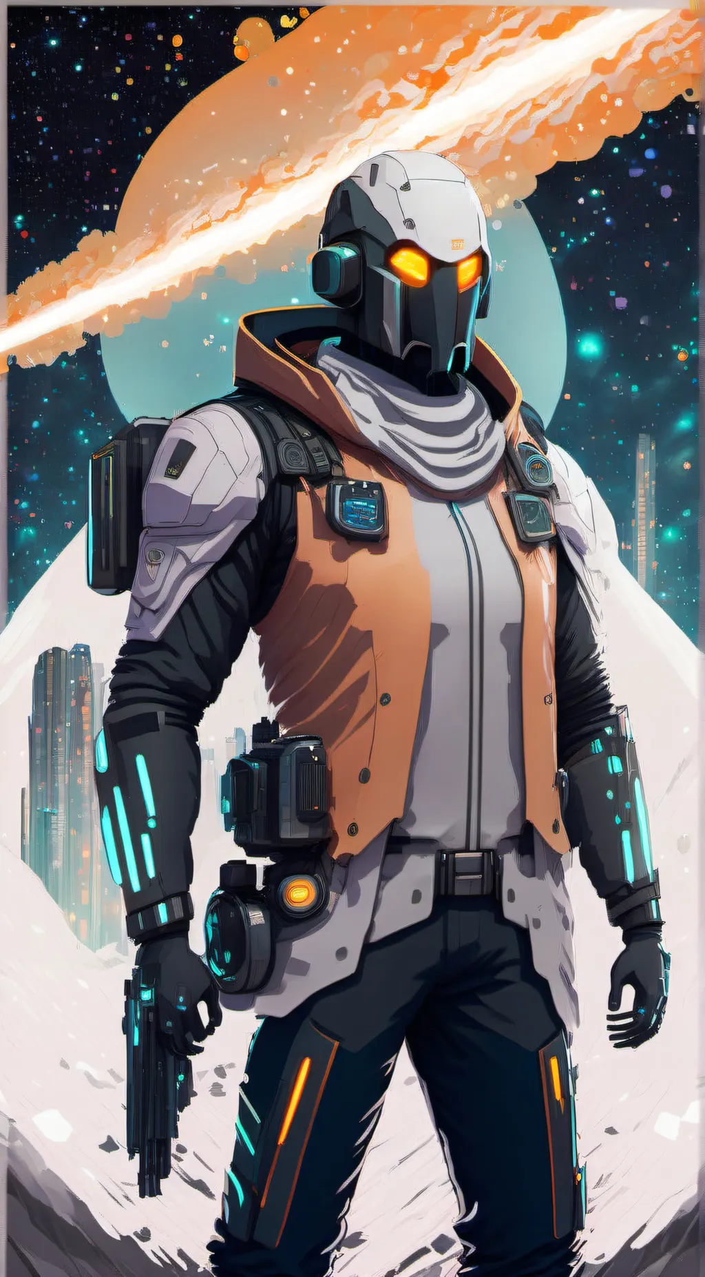 ai character: titan radioman background