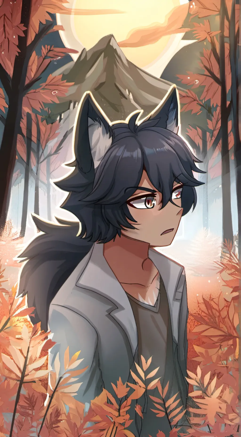 ai character: ein background