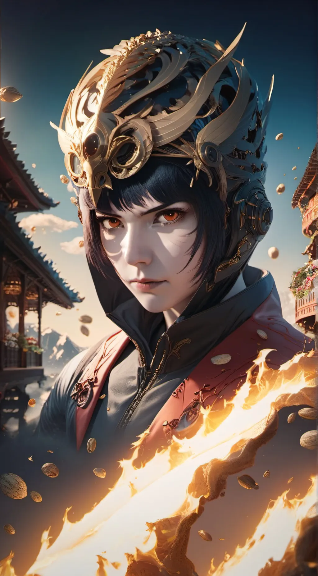 ai character: Ryu background