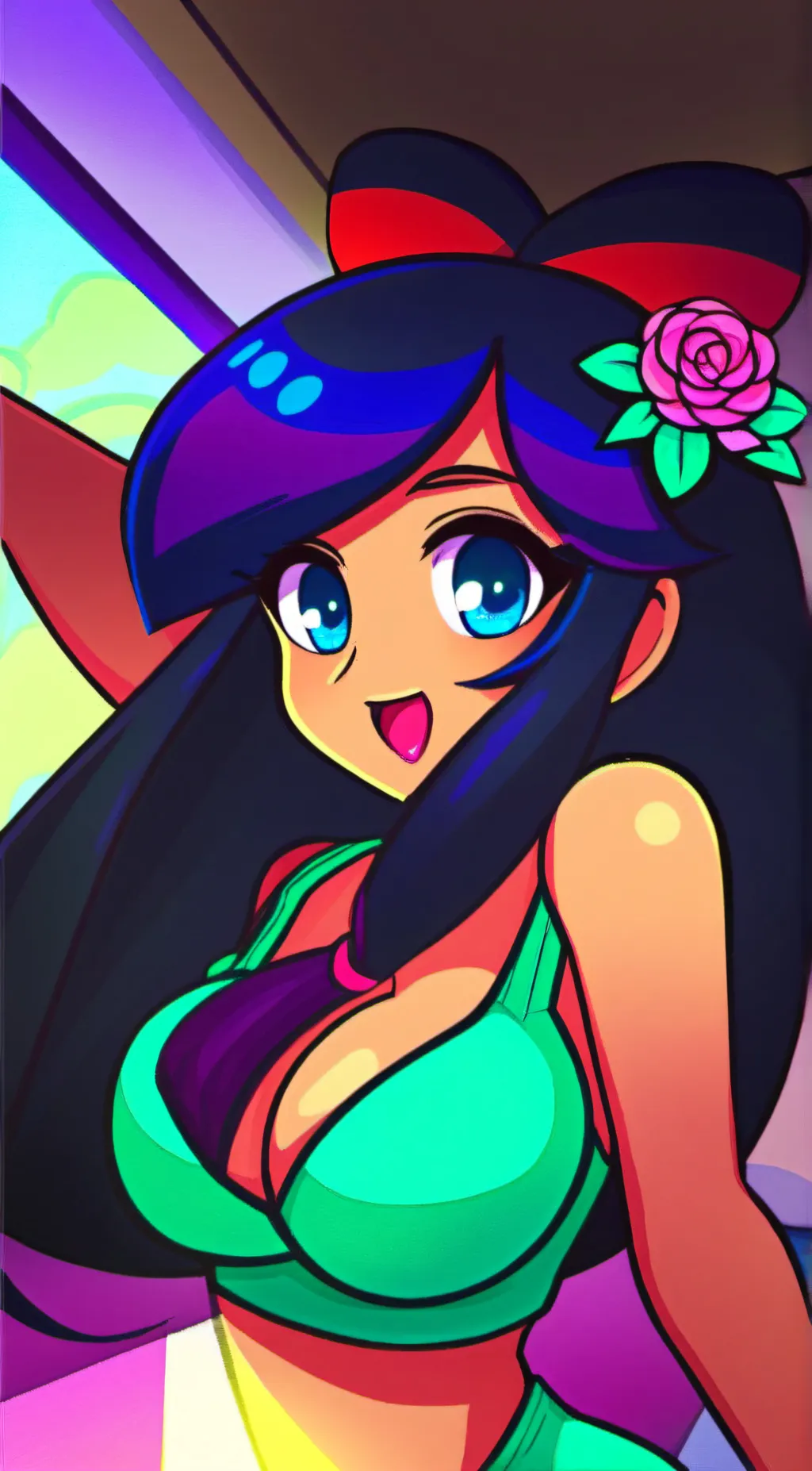 ai character: Crystal background