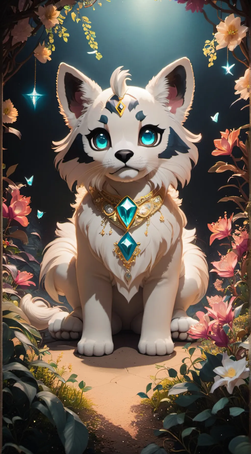 ai character: Diamond background