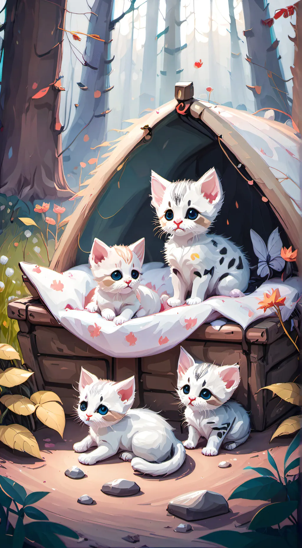 ai character: Your newborn kits background