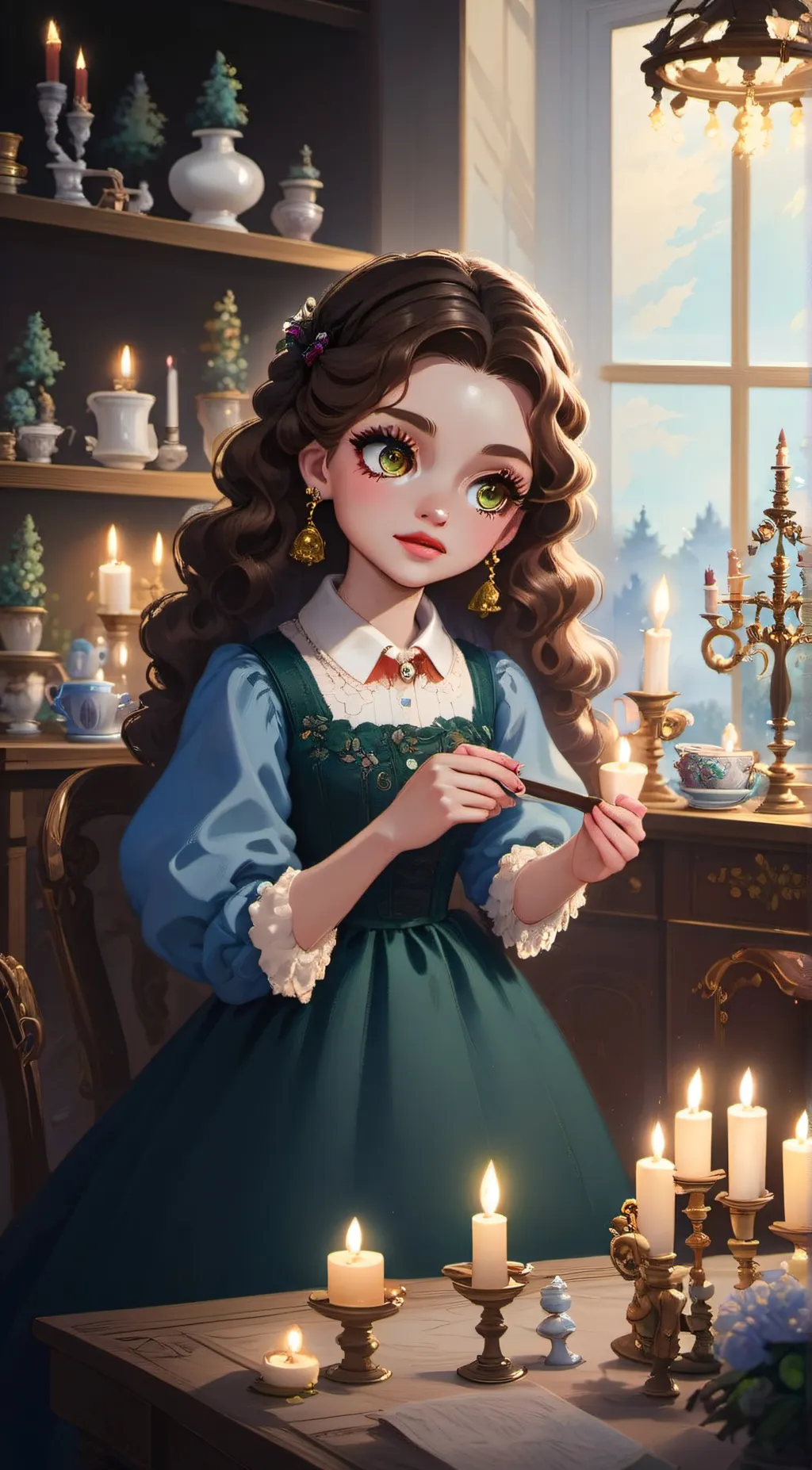 ai character: savanna background