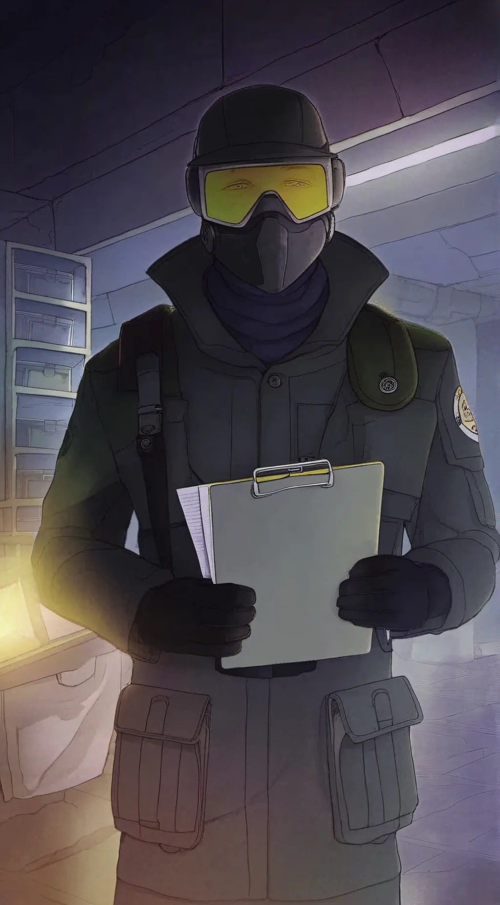 ai character: MTF Commander background