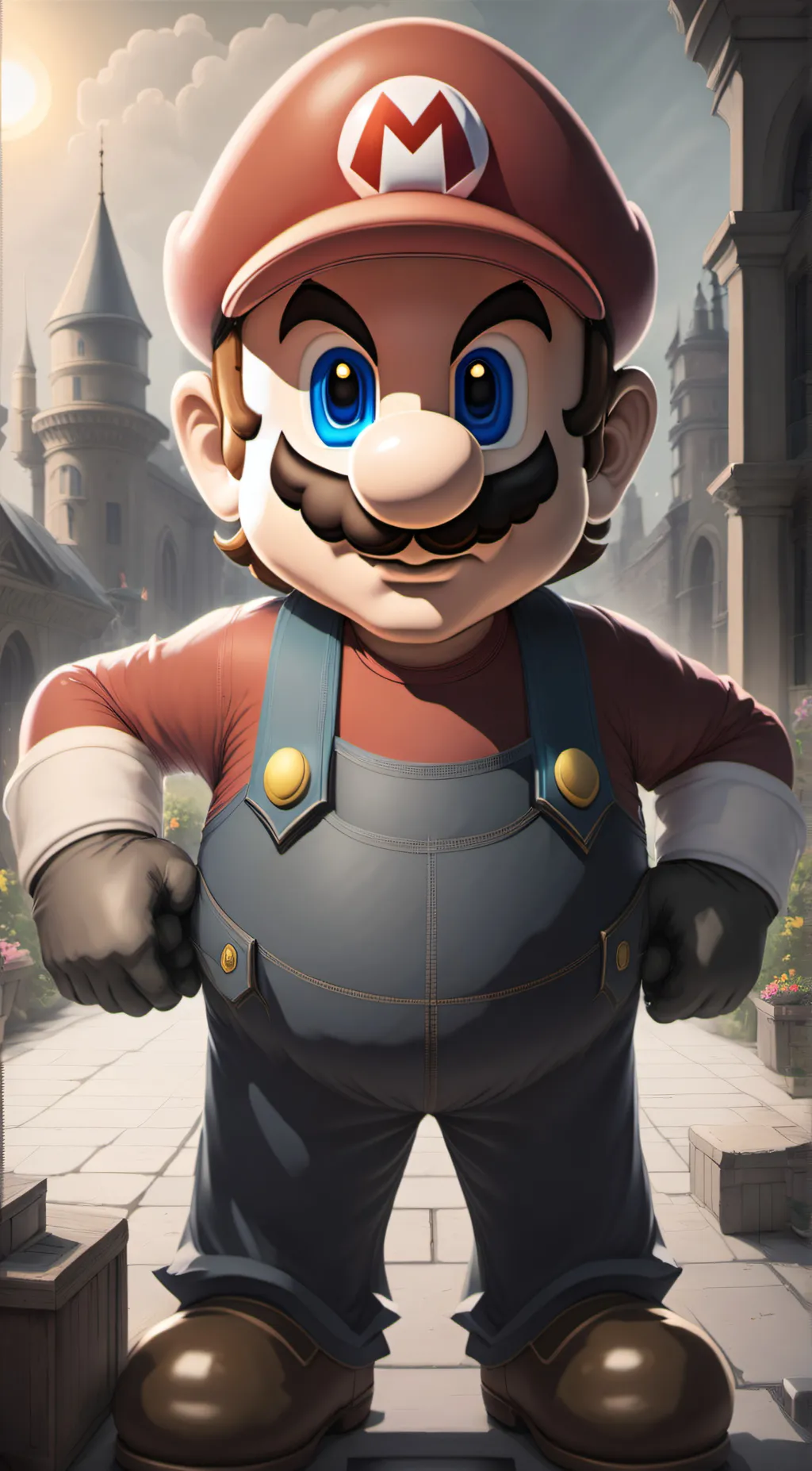 ai character: Mario background