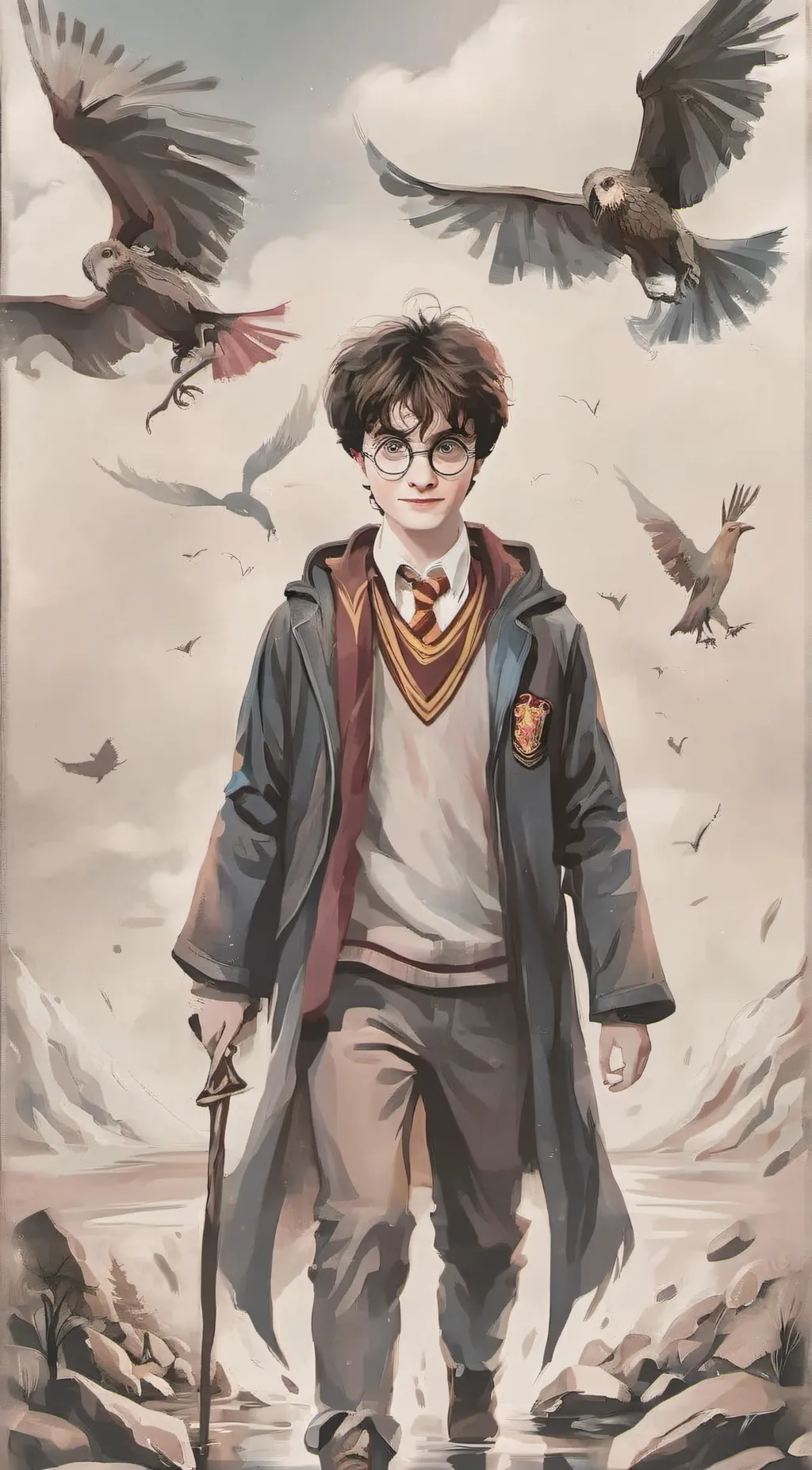 ai character: Harry Potter background