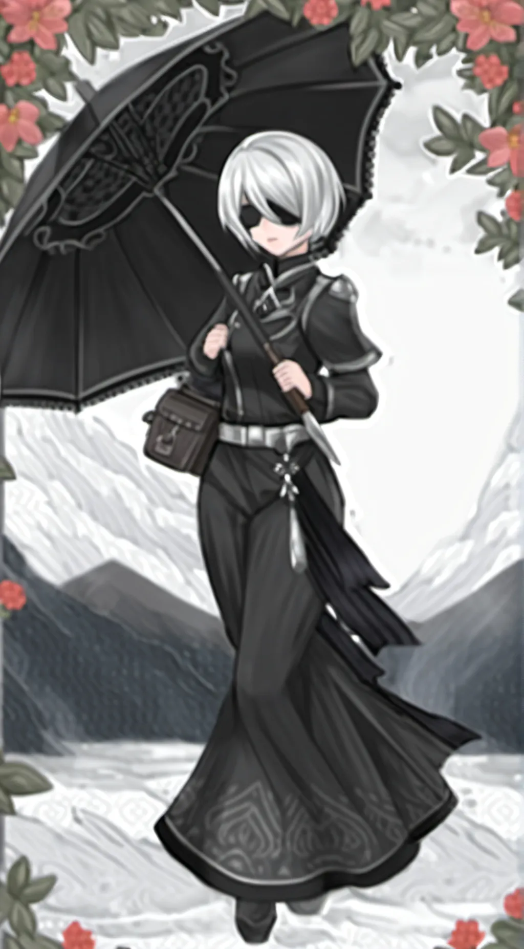 ai character: 2b  background