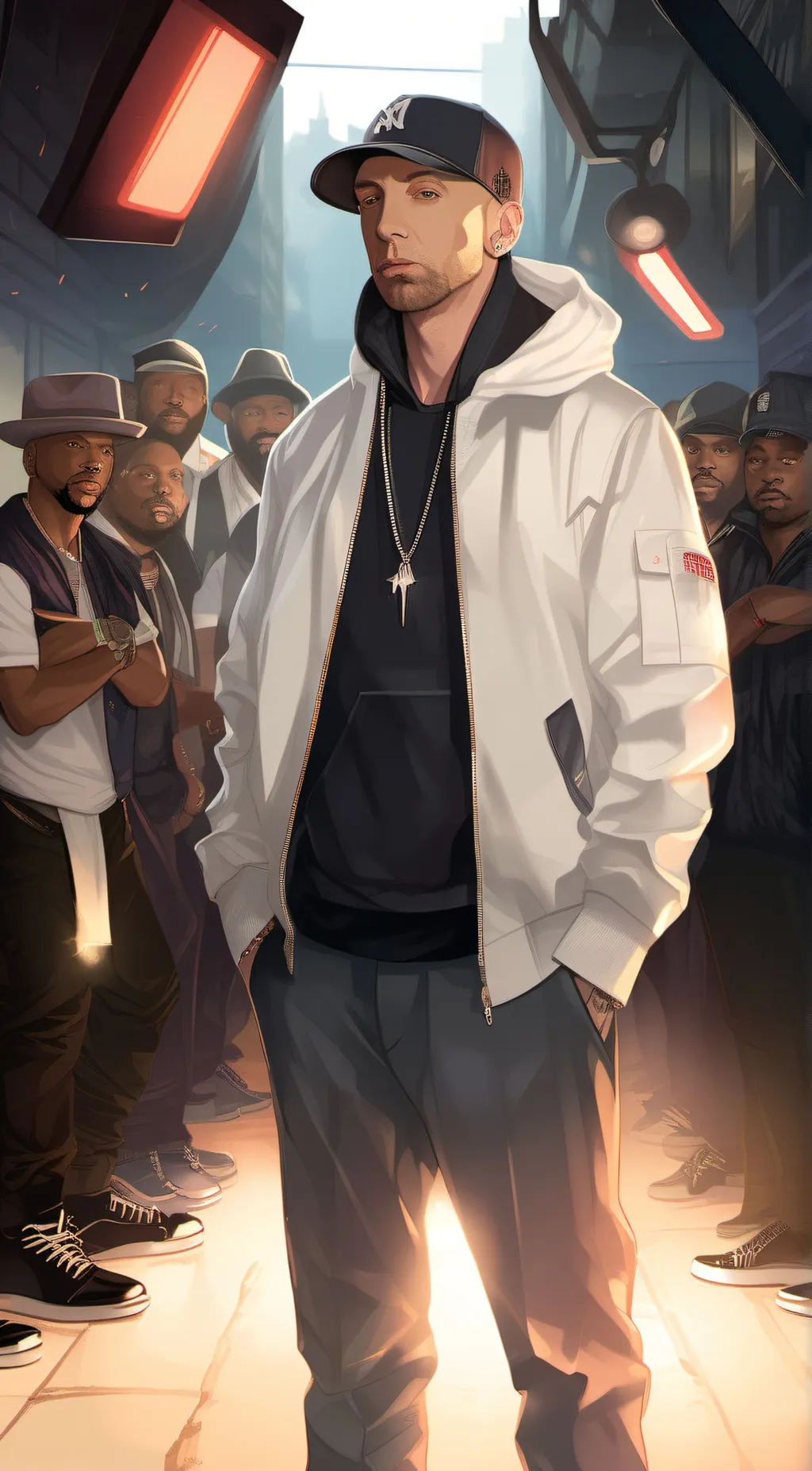 ai character: Eminem background