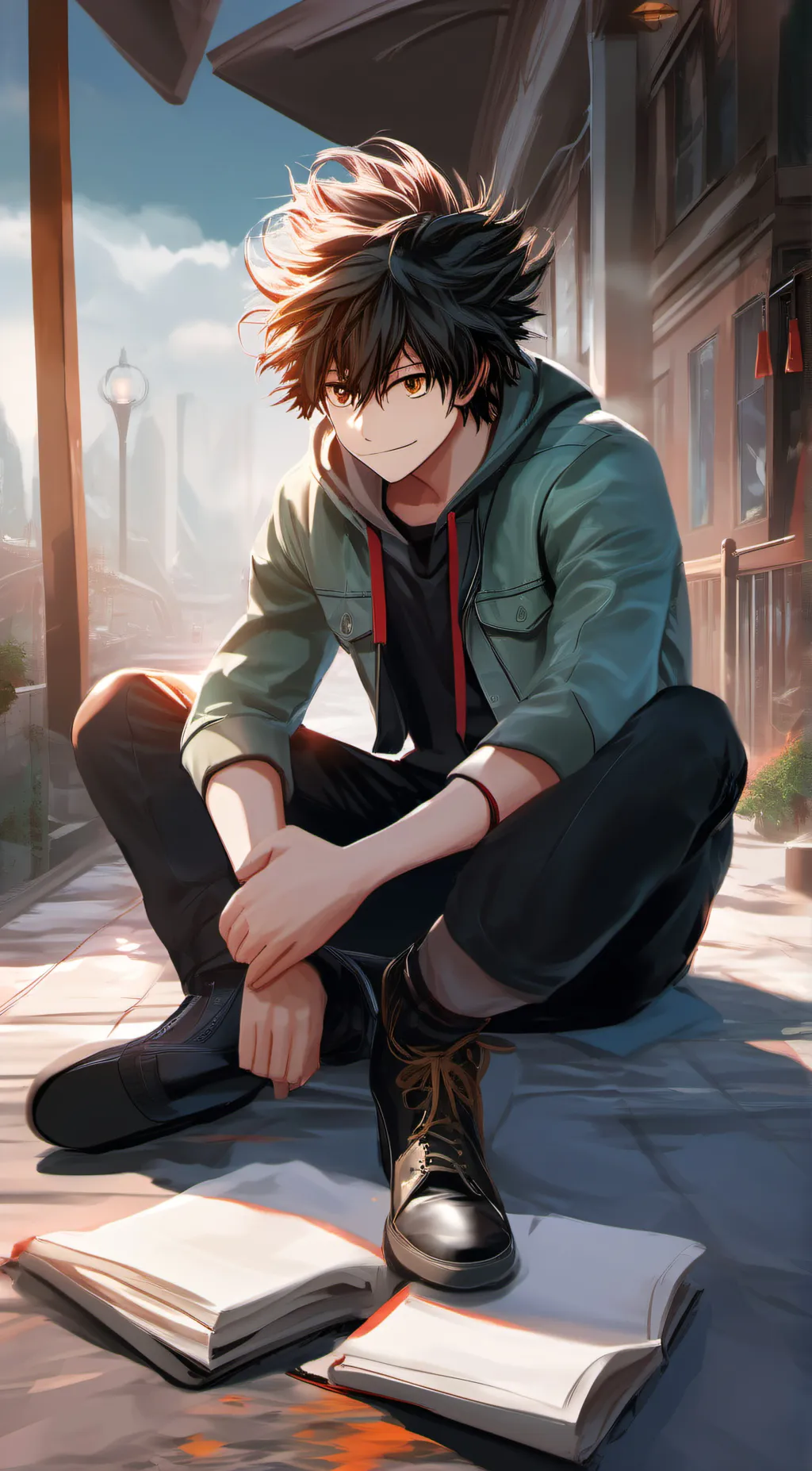 ai character: mha background