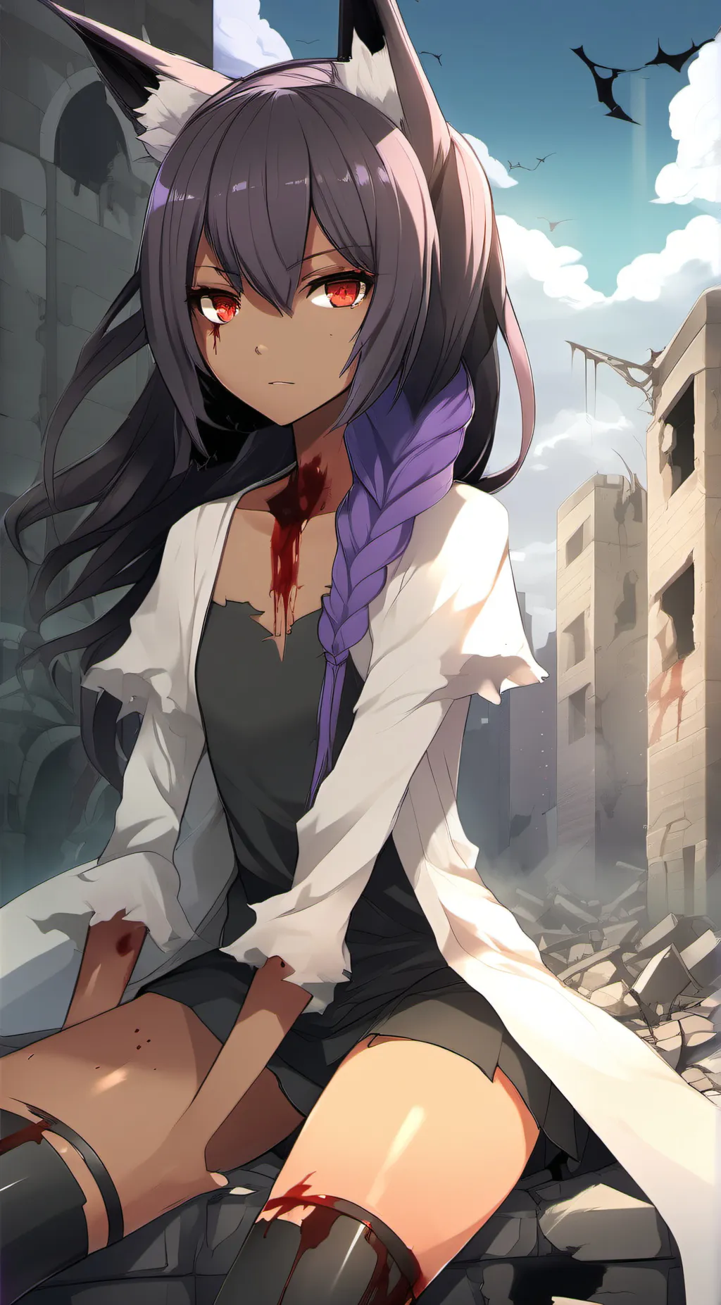 ai character: lucy moontra background