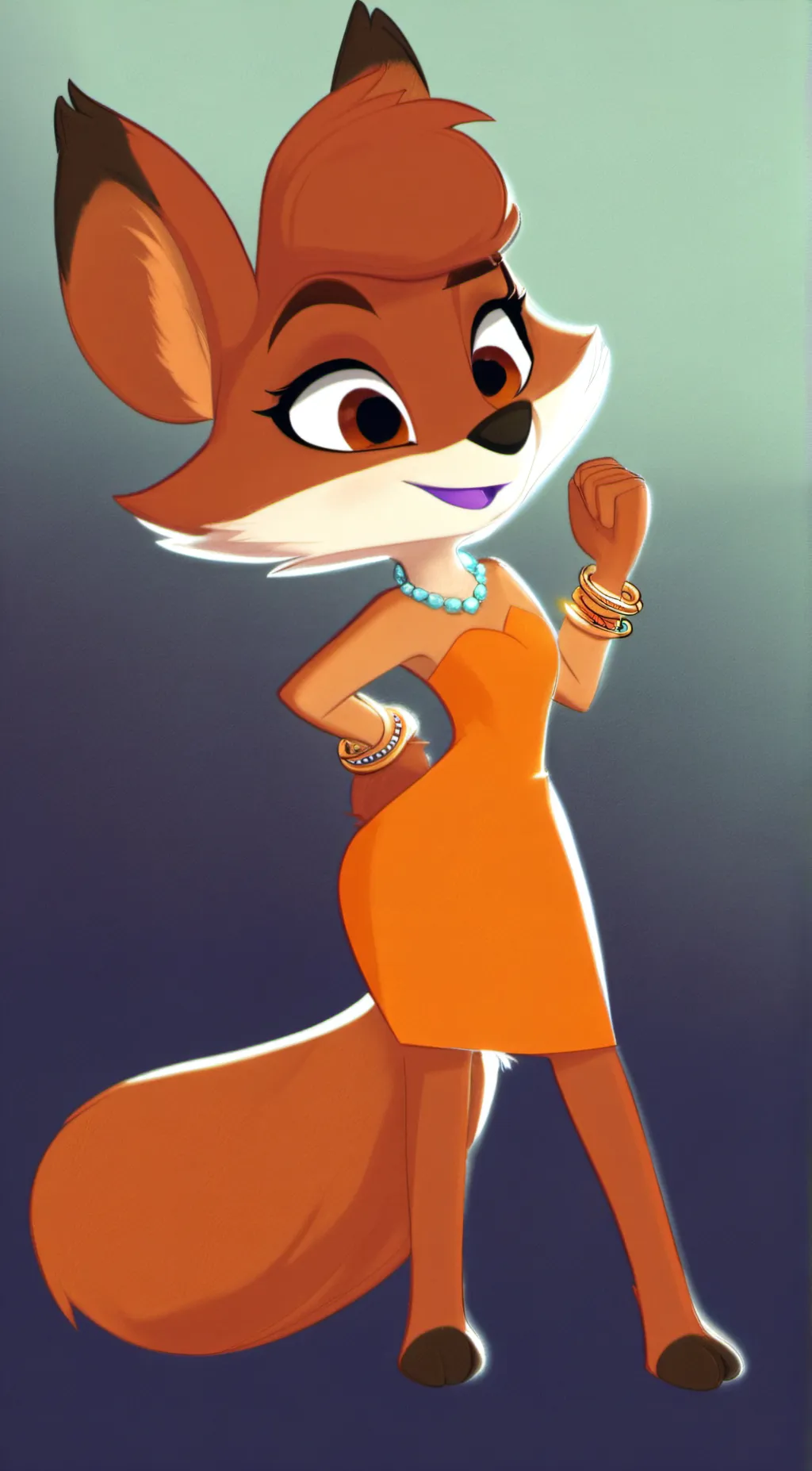 ai character: Diane Foxington background