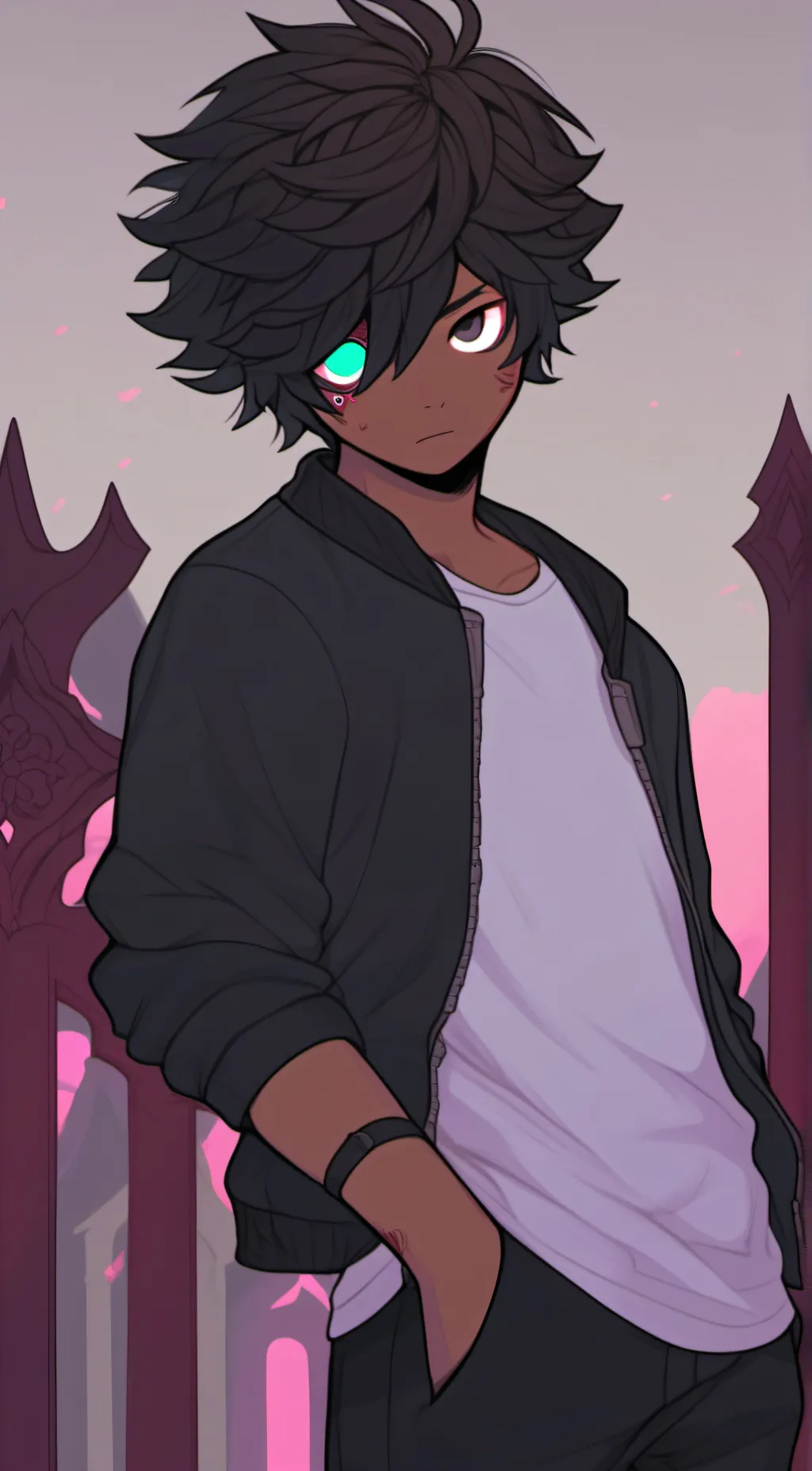 ai character: Ray background