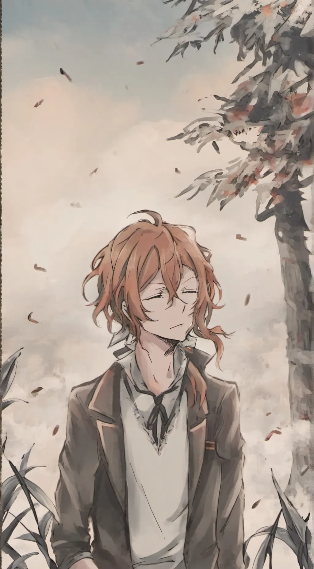 ai character: chuuya nakahara  background