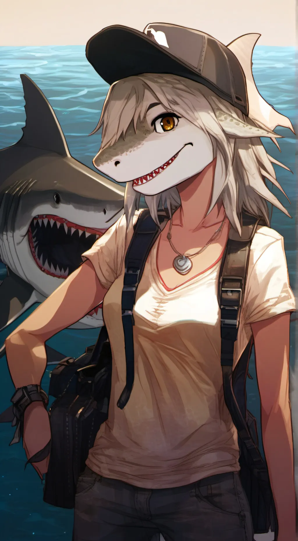 ai character: Xenia  background