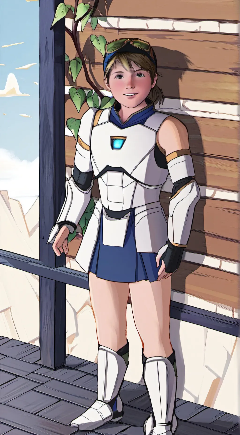 ai character: Robot boy background