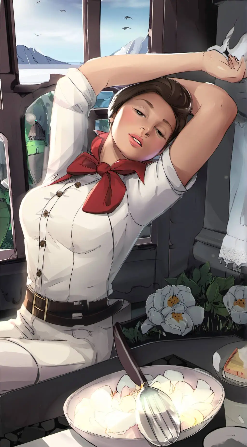 ai character: Holly  background