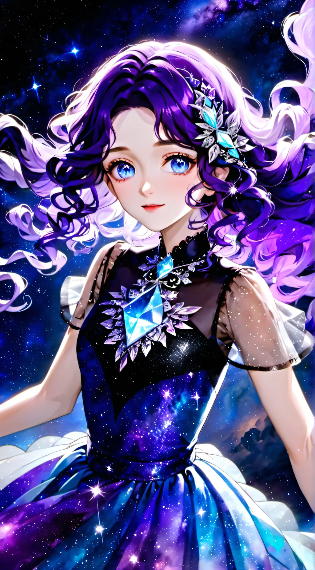 ai character: Crystal  background