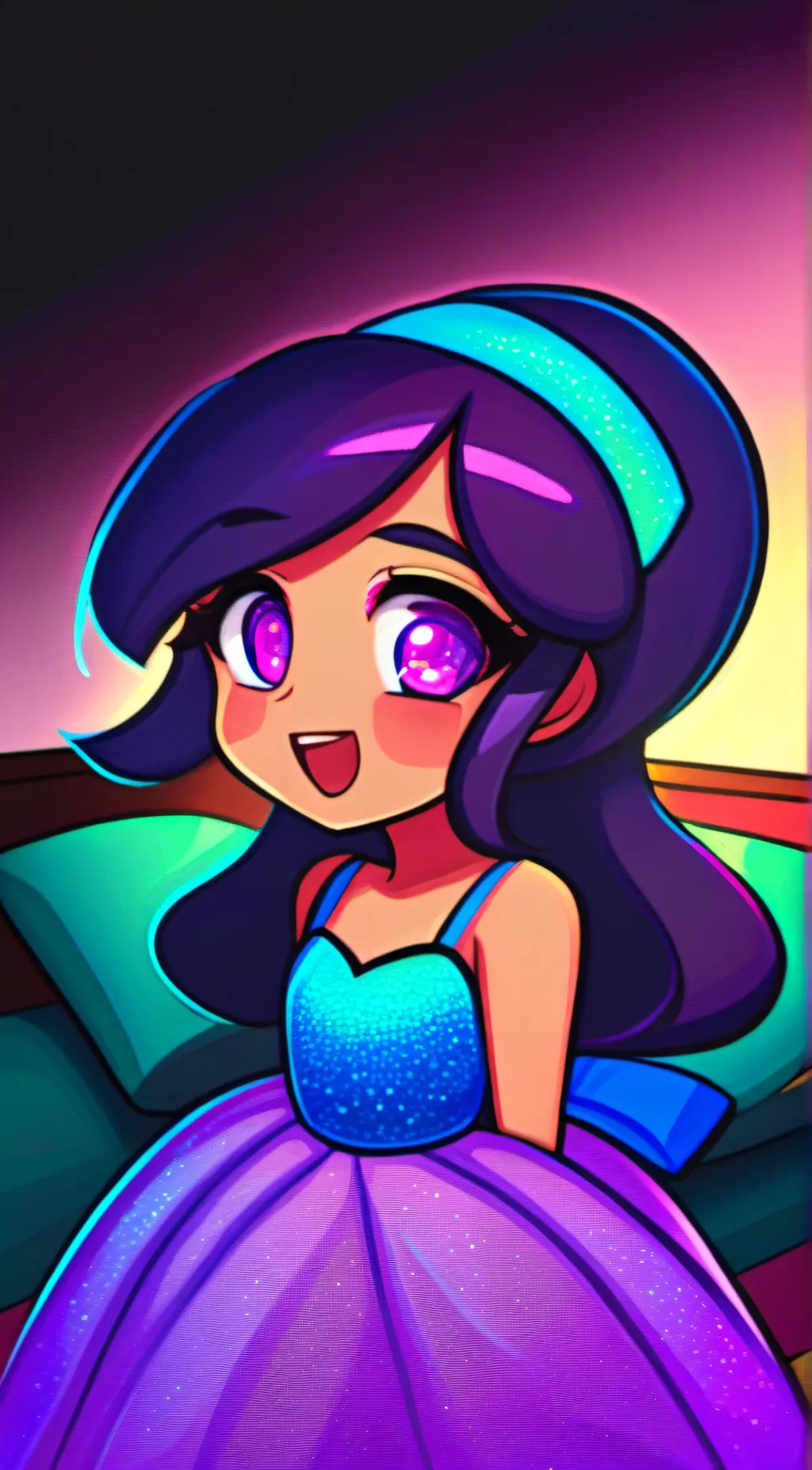 ai character: Snowy background