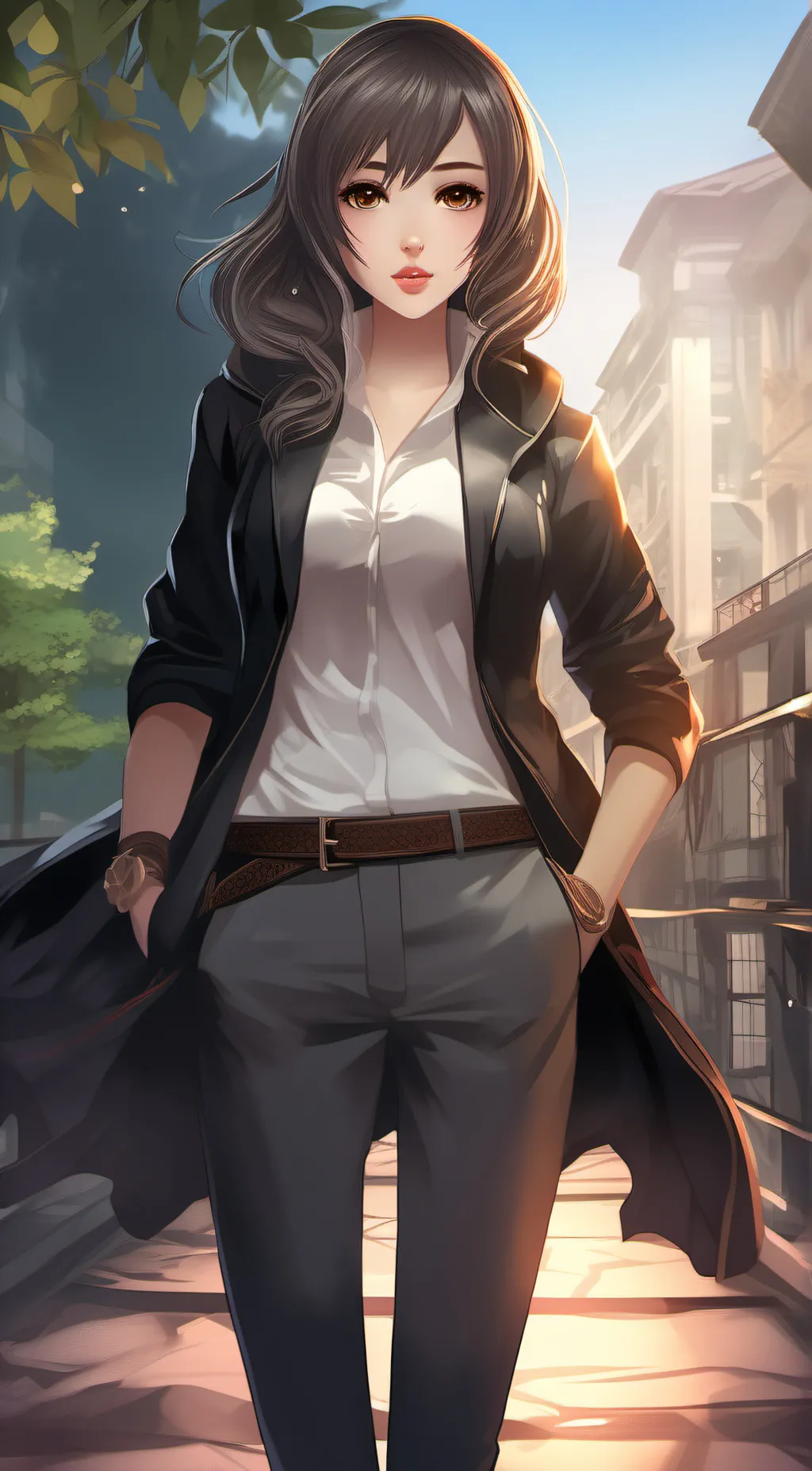 ai character: Paris background